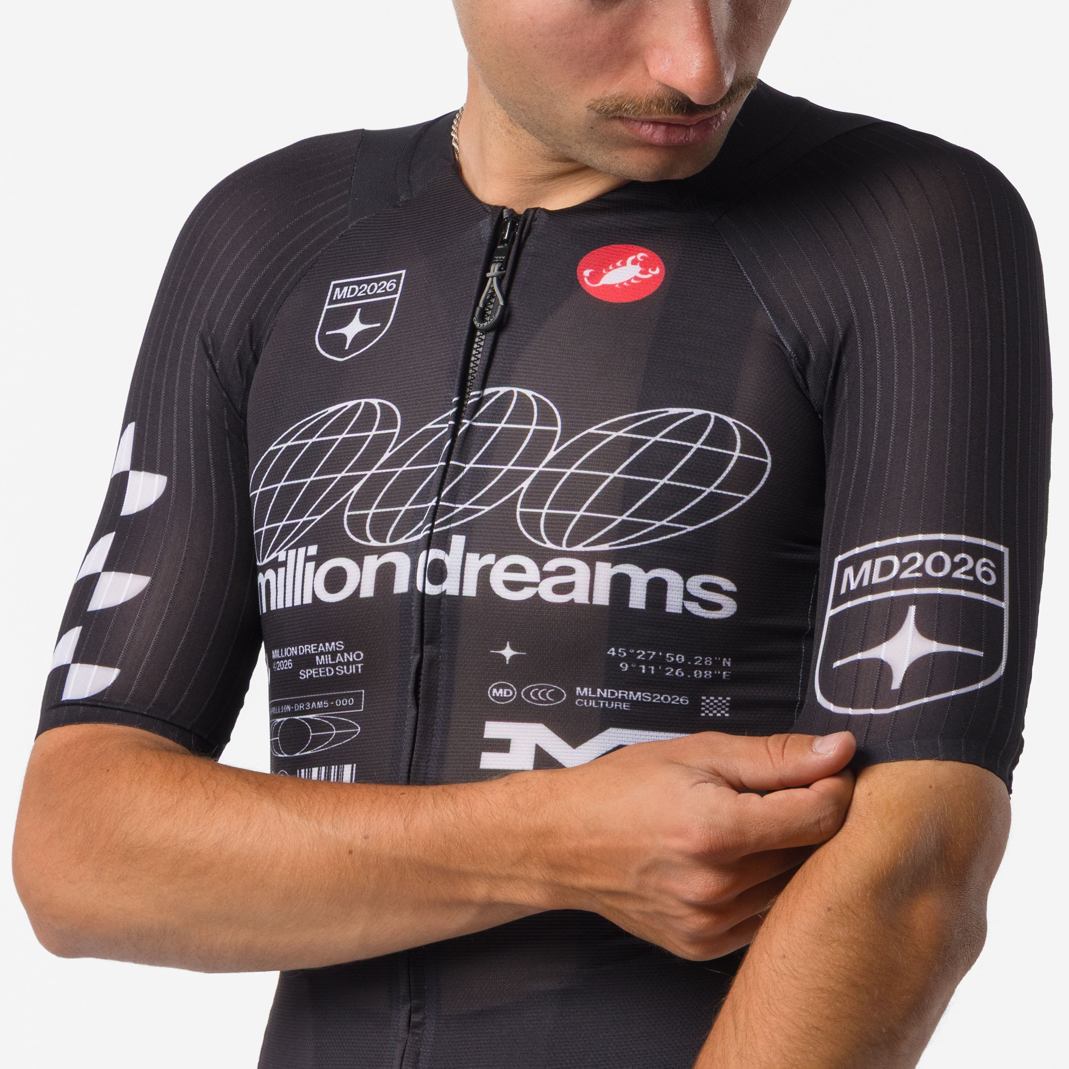 Aero race 8 jersey - million dreams black - castelli