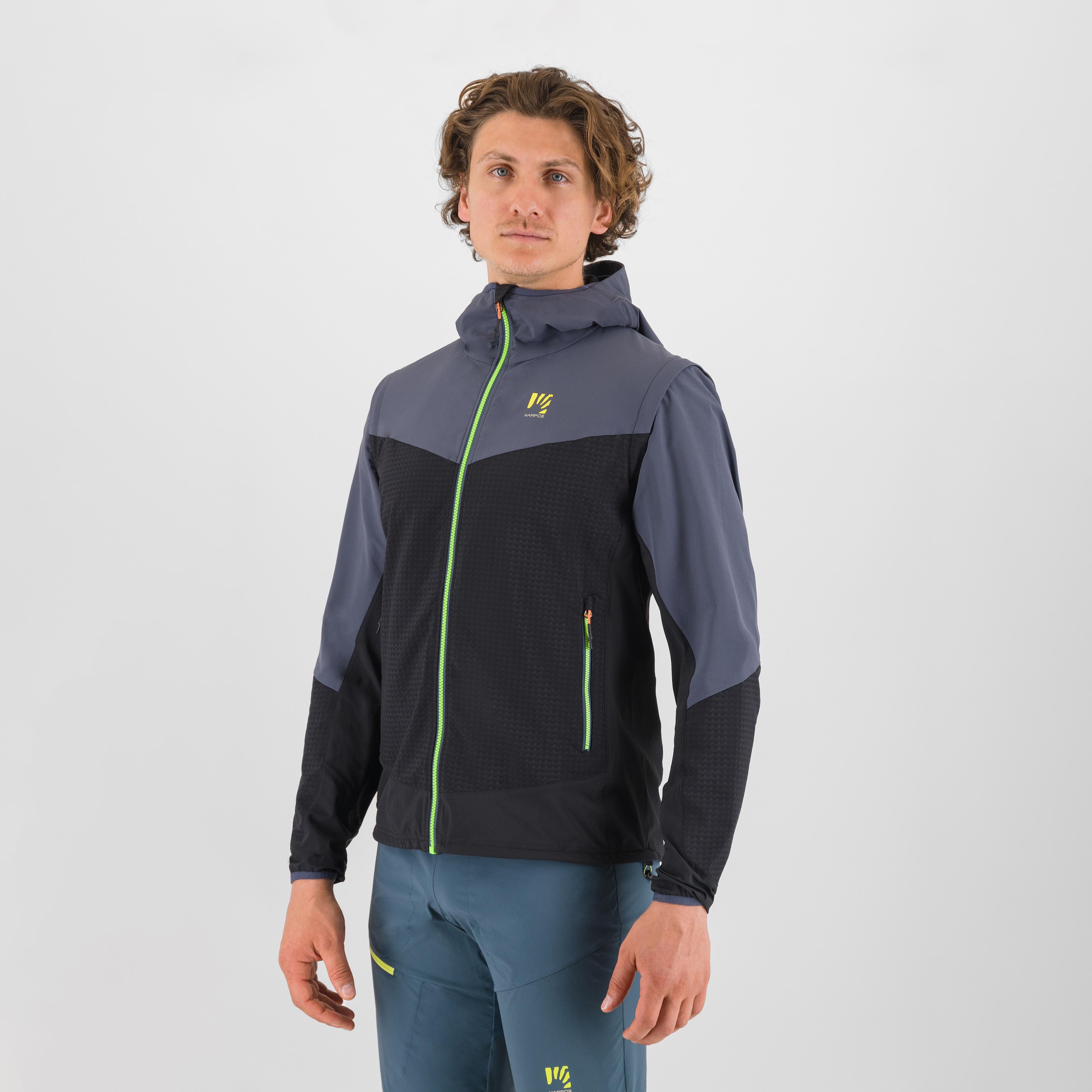 Lede  convertible jacket - black/ombre blue - karpos