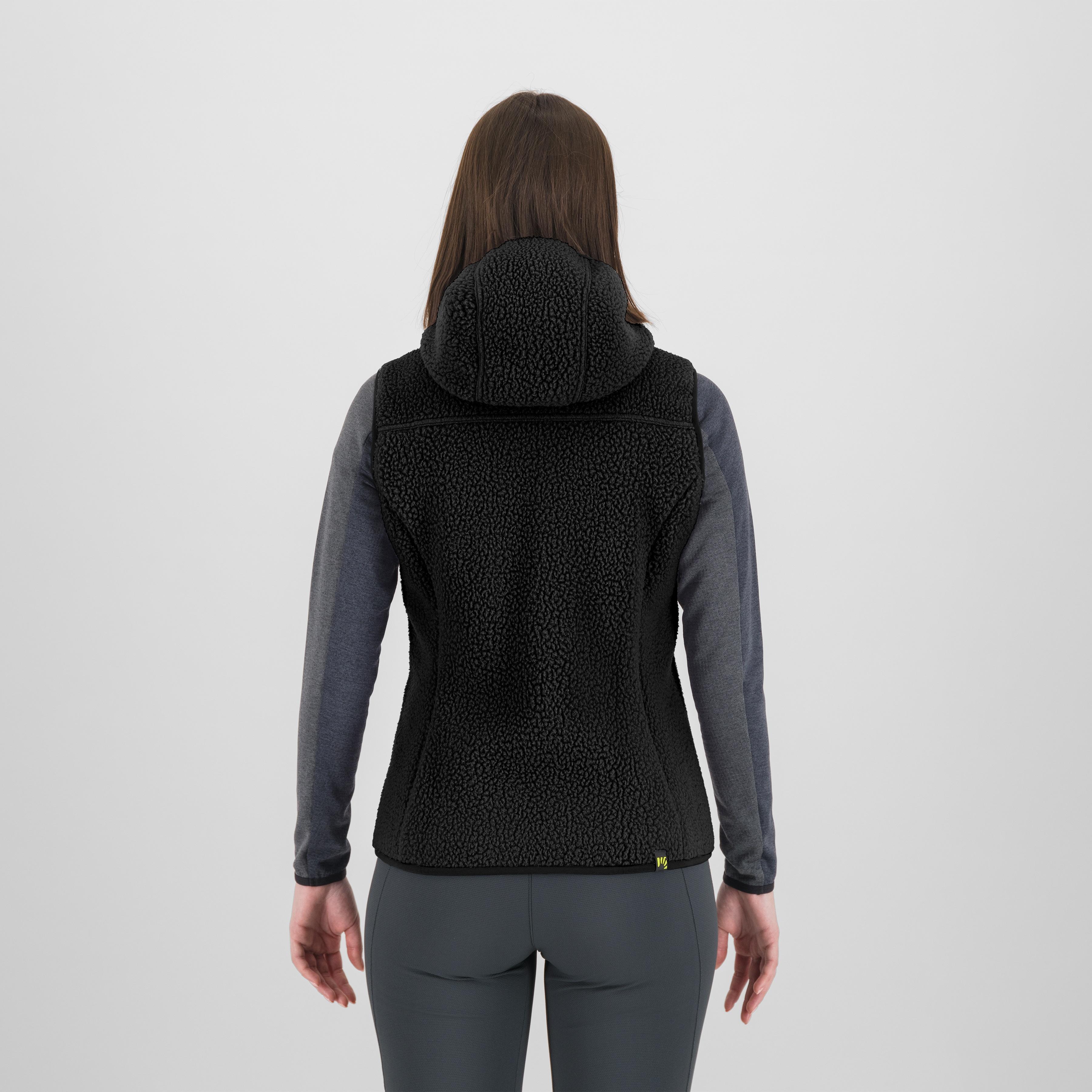 Moiazza retro hoodie w vest - black - karpos