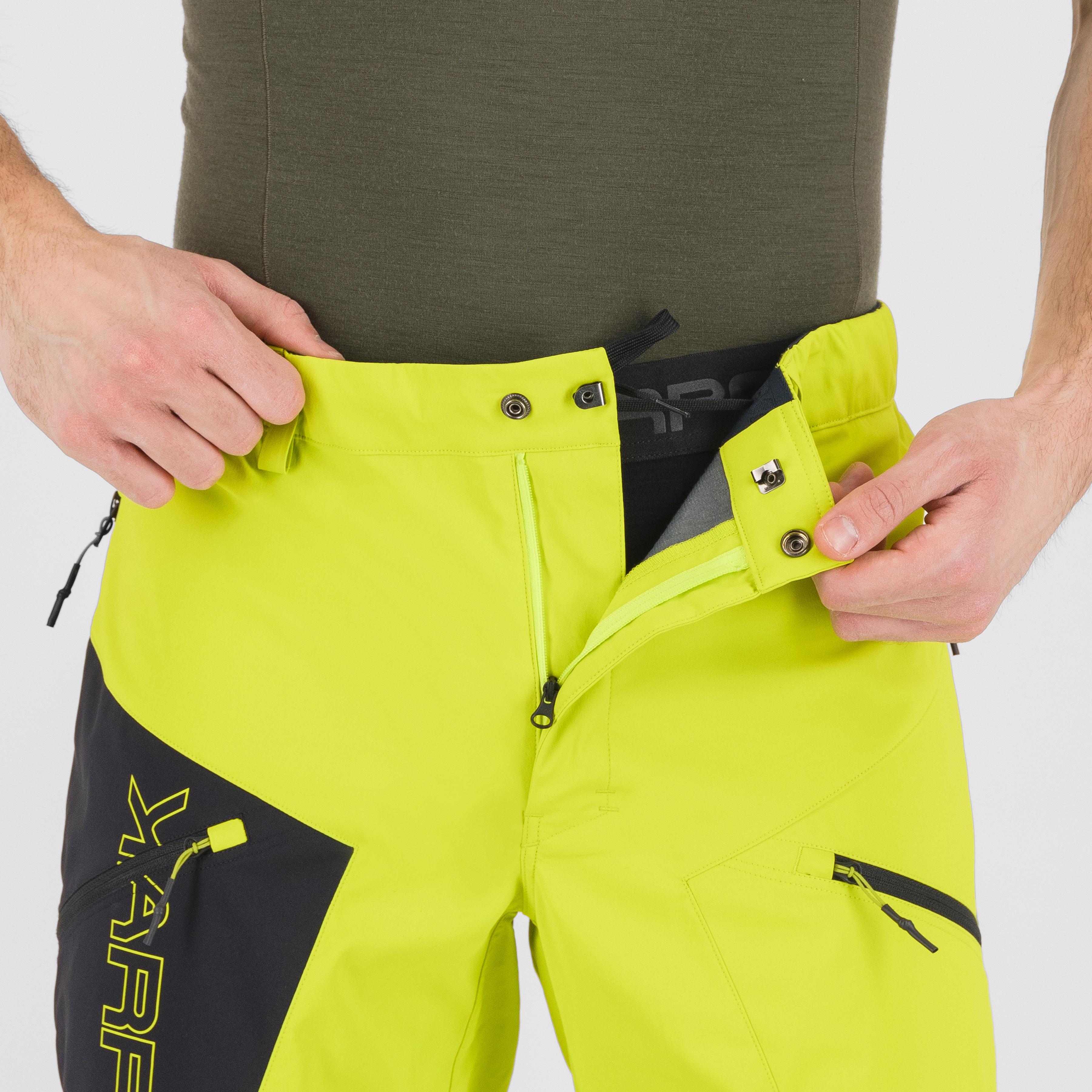 Pizzo bianco pants - acid lime/black - karpos