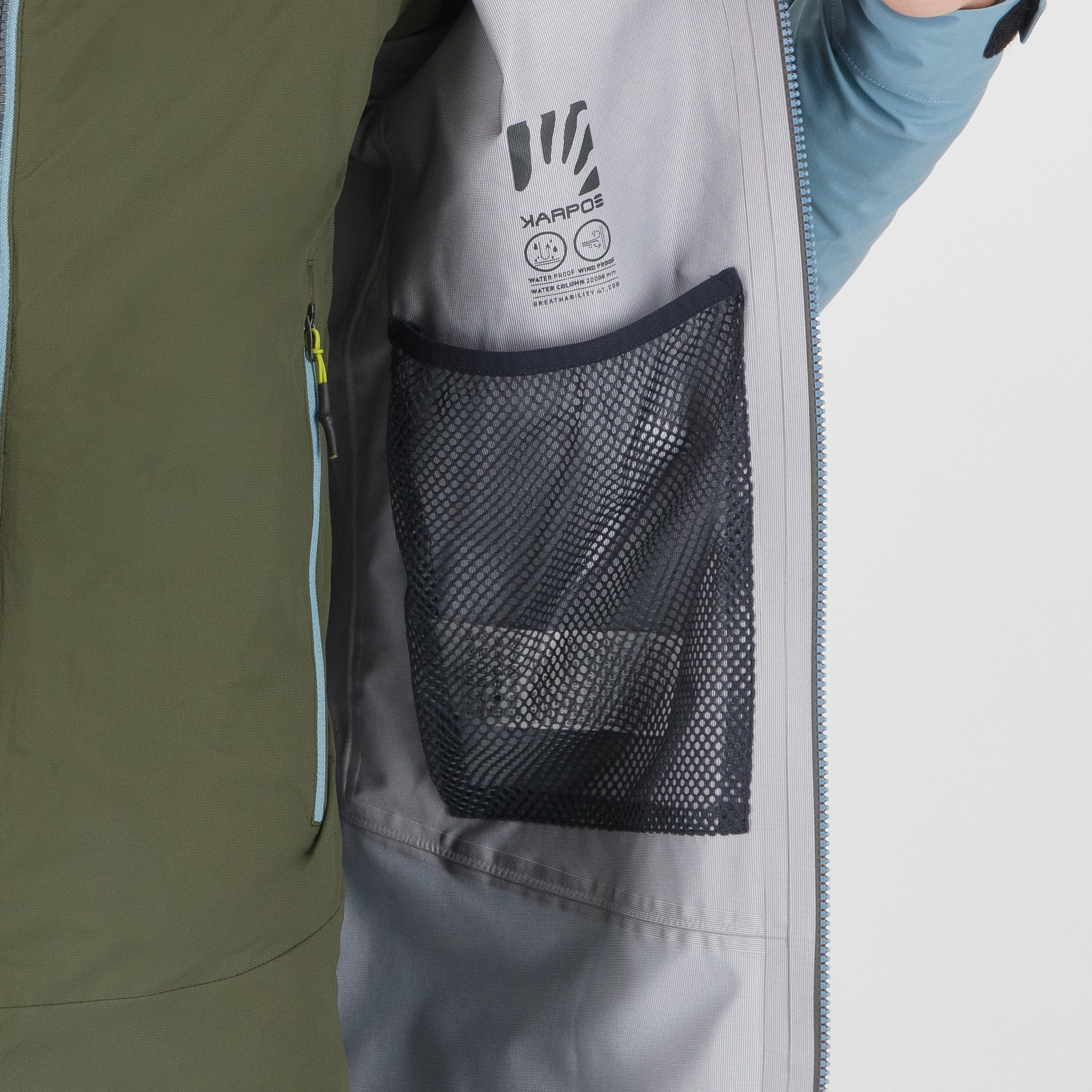 Storm evo jacket - woodl.gray/smoke blue - karpos