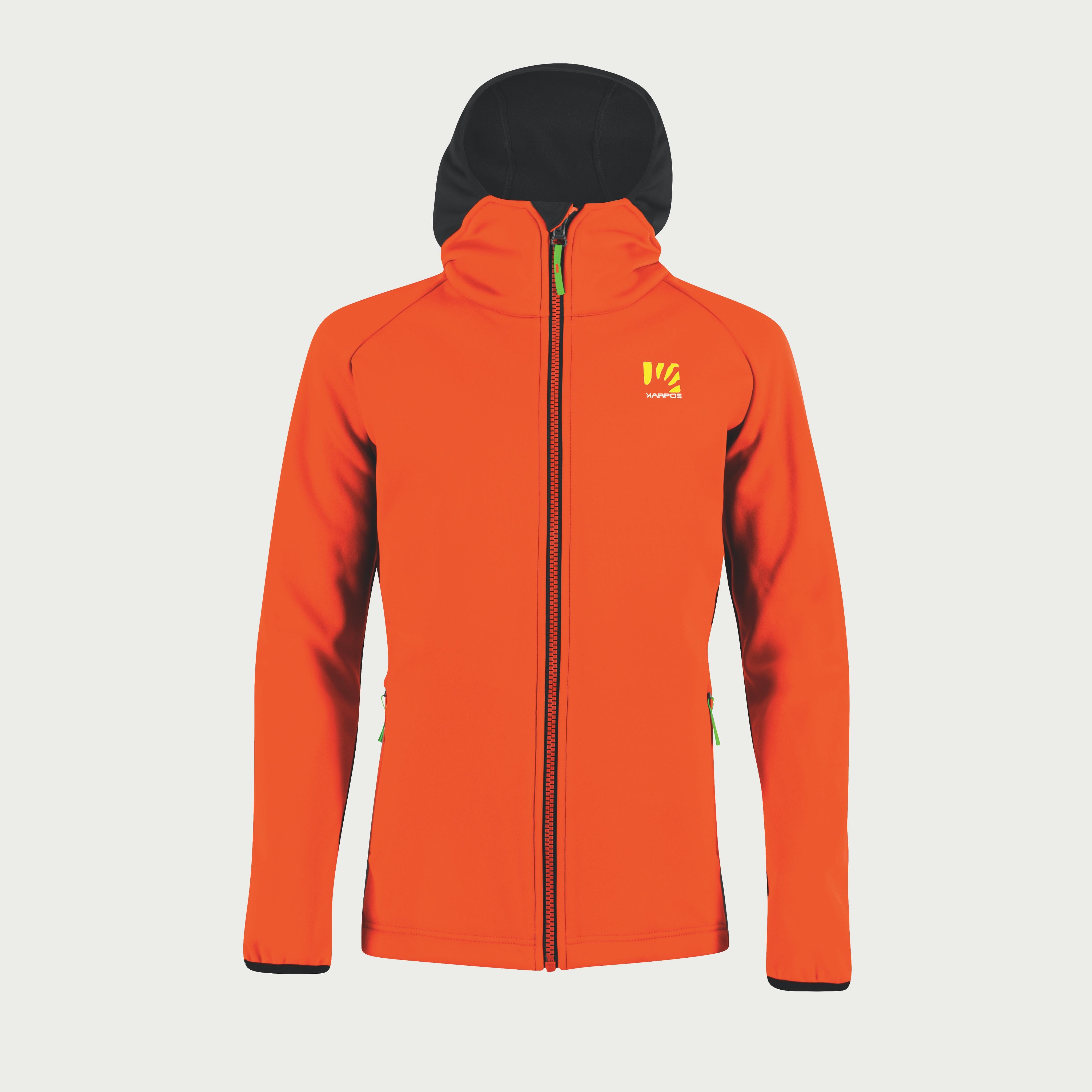 Lavaredo kid winter jkt - tomato/black - karpos