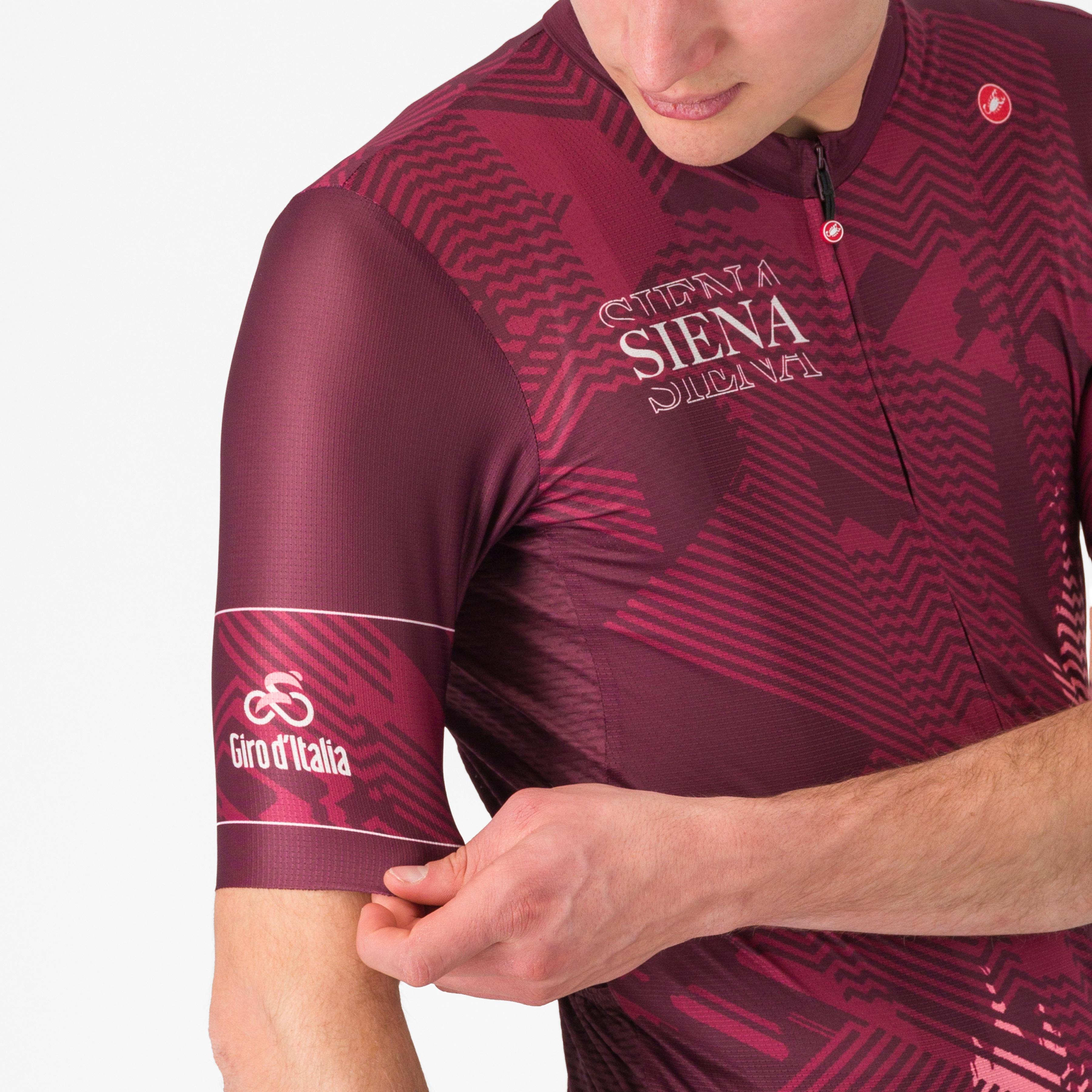 #giro siena jersey - bordo' scuro/rosa giro - castelli