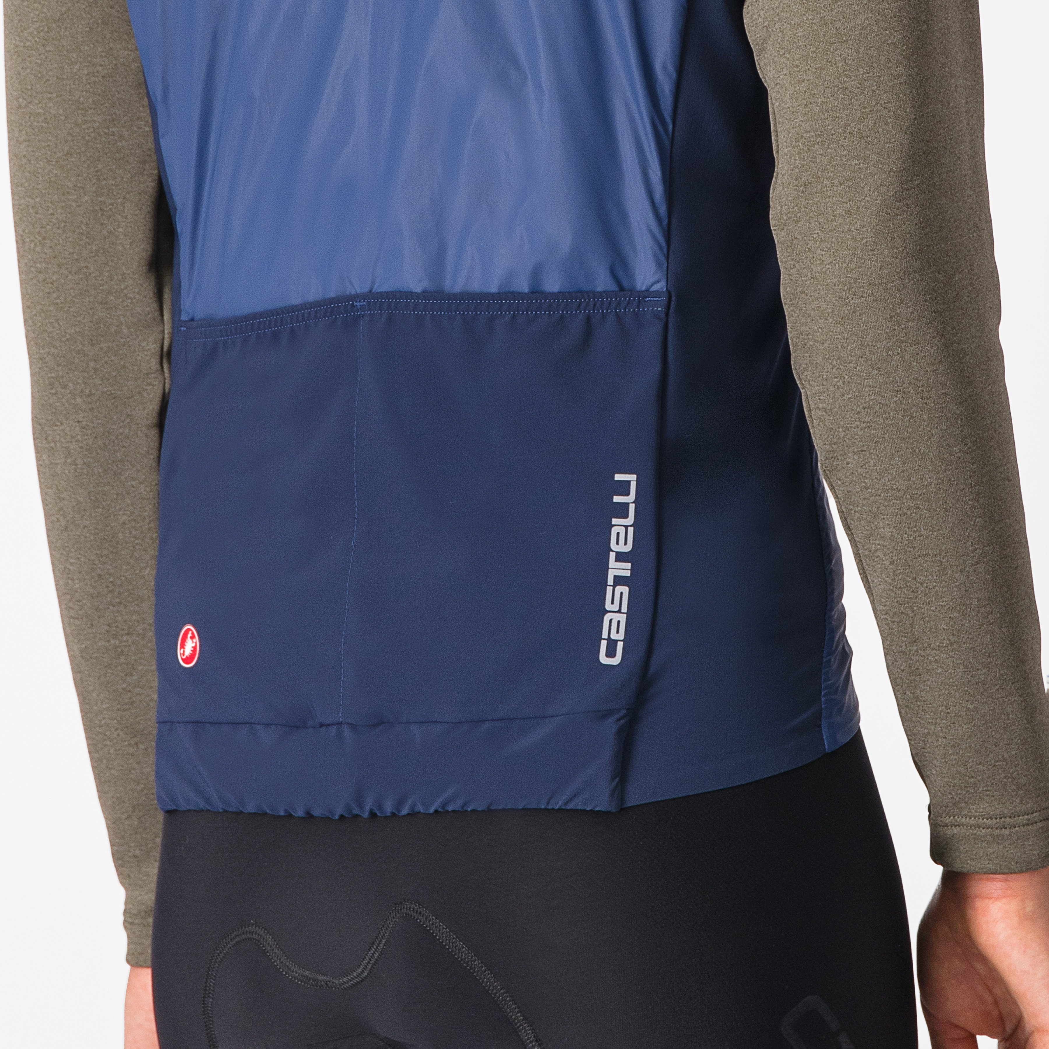 Unlimited w puffy vest - austin blue/sterling blue - castelli
