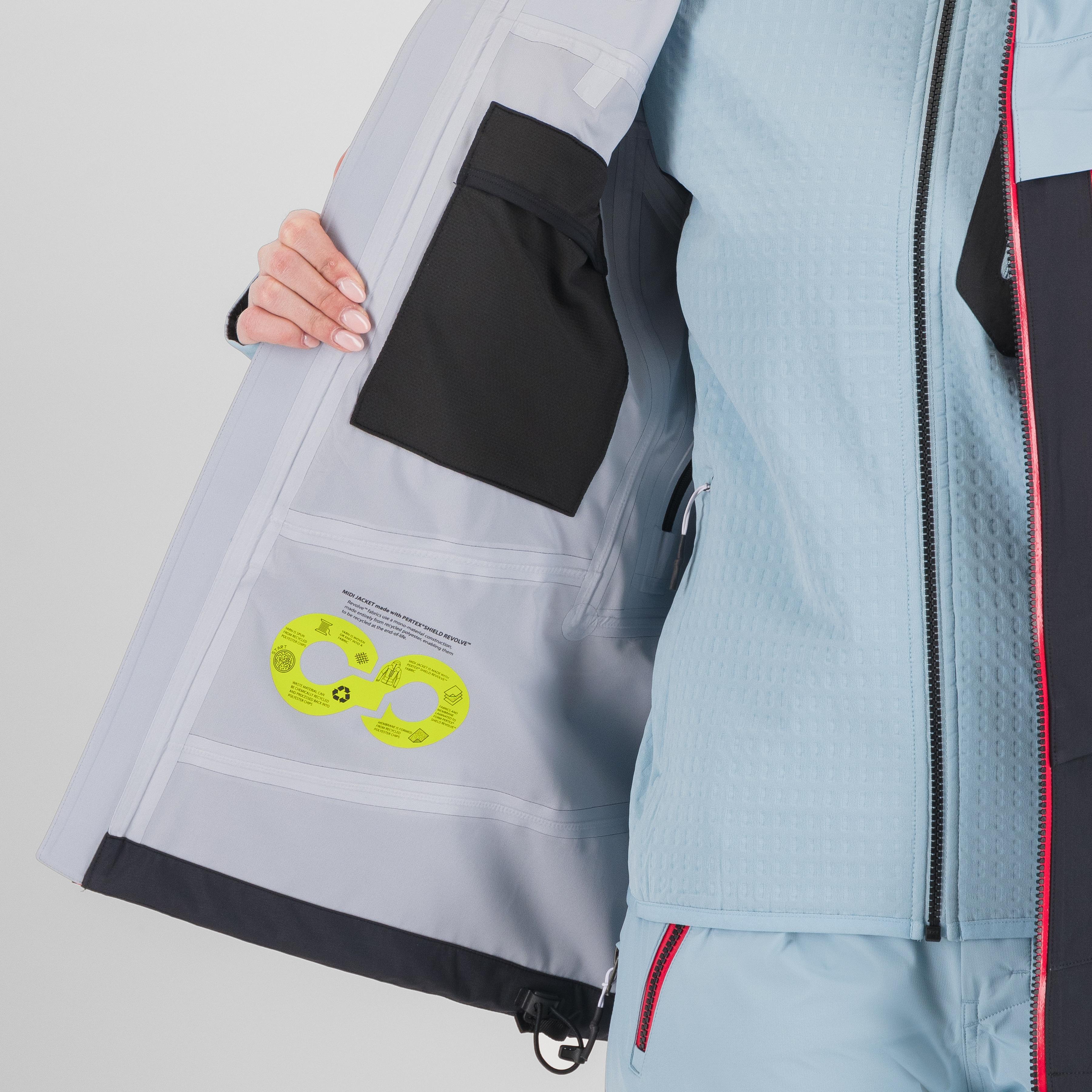 Midi shell w jacket - black/forget - karpos