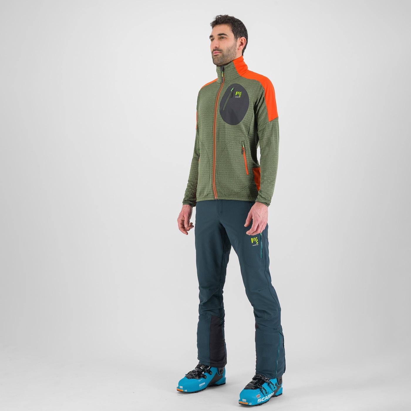 Puez fleece - thyme/spicy ornage - karpos