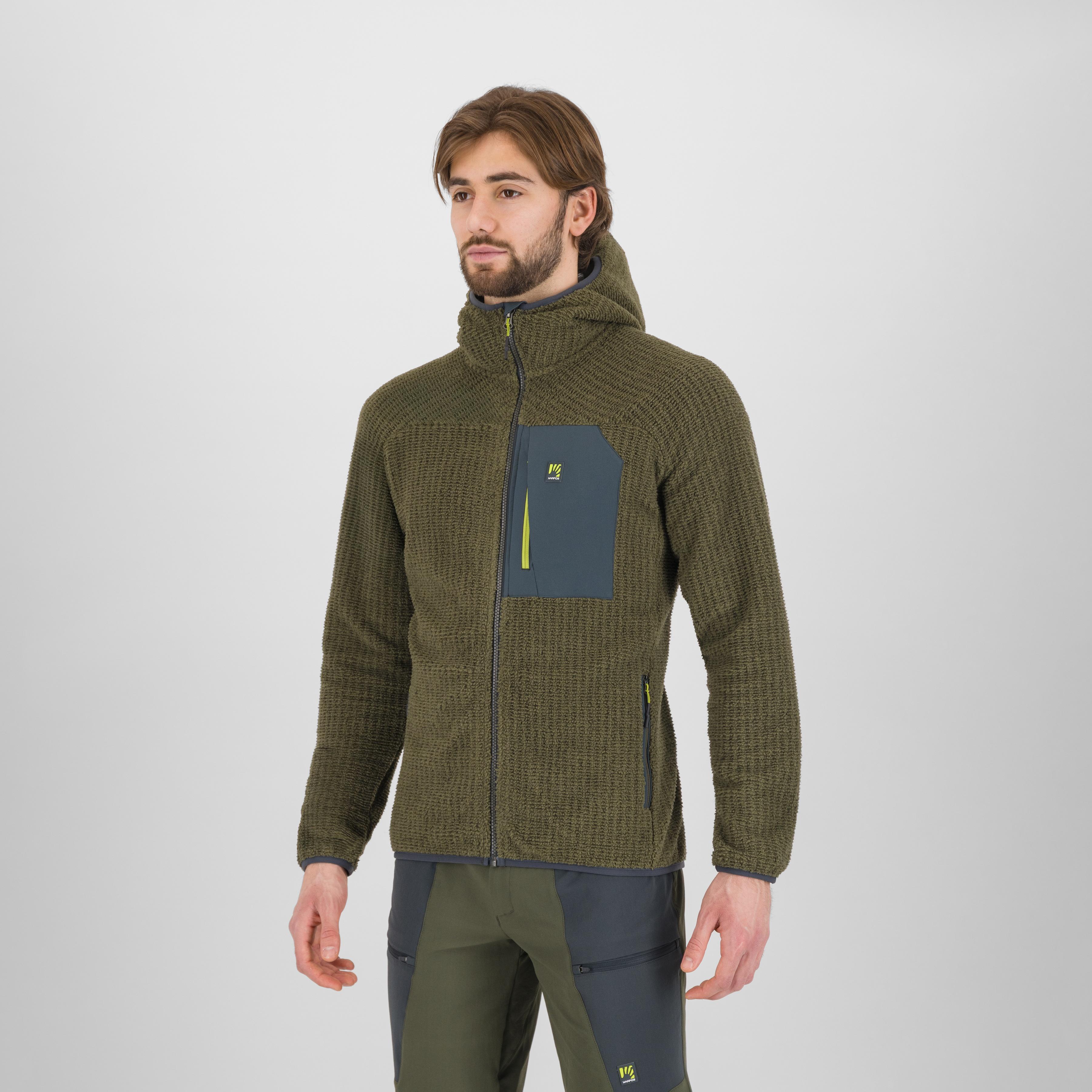 Rocchetta evo hoodie fleece - deep depths/woodl.gray - karpos