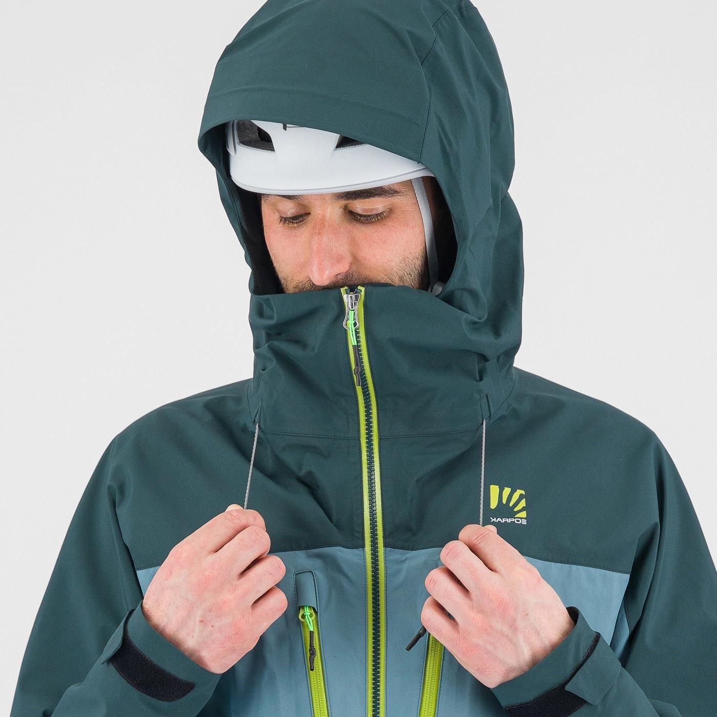 Highest goretex shell jacket - atlantic/forest - karpos
