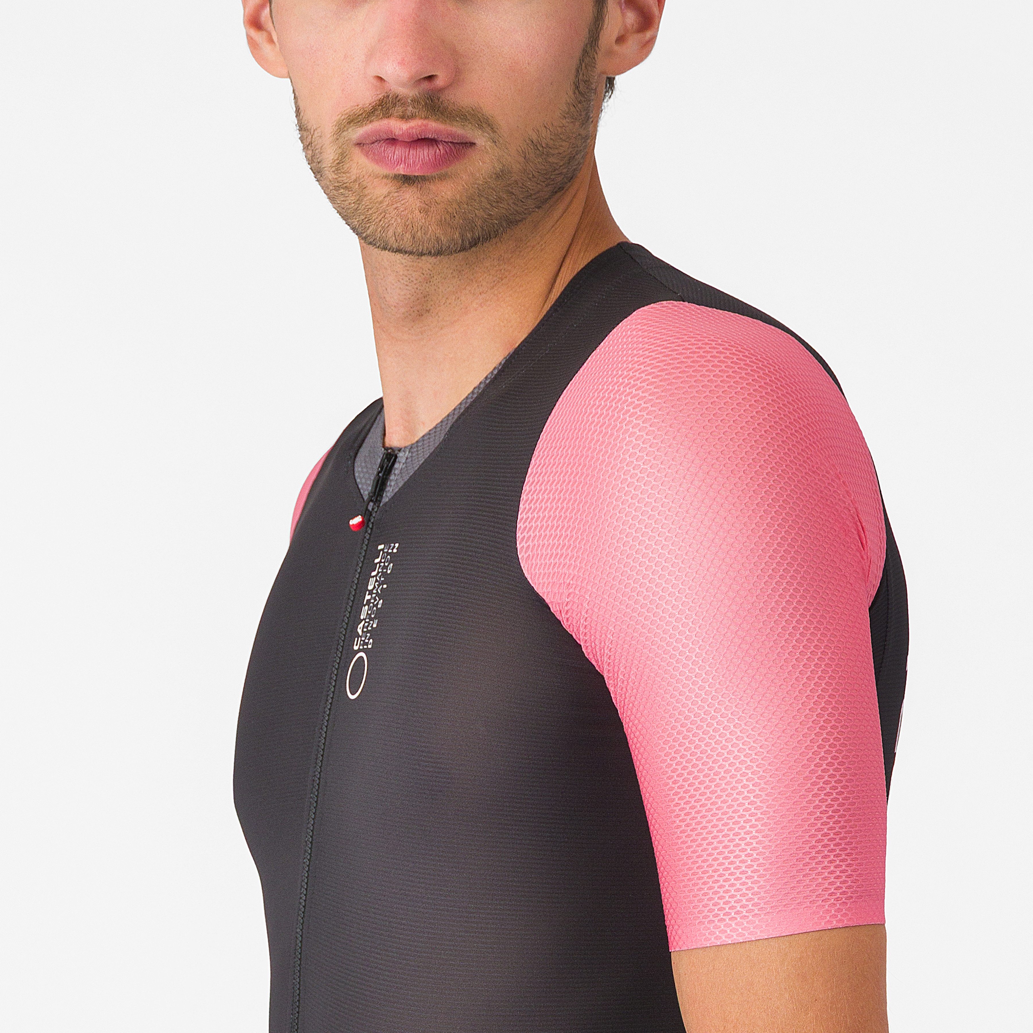 Saturday morning skinsuit - black/rosa giro/smoky gray - castelli