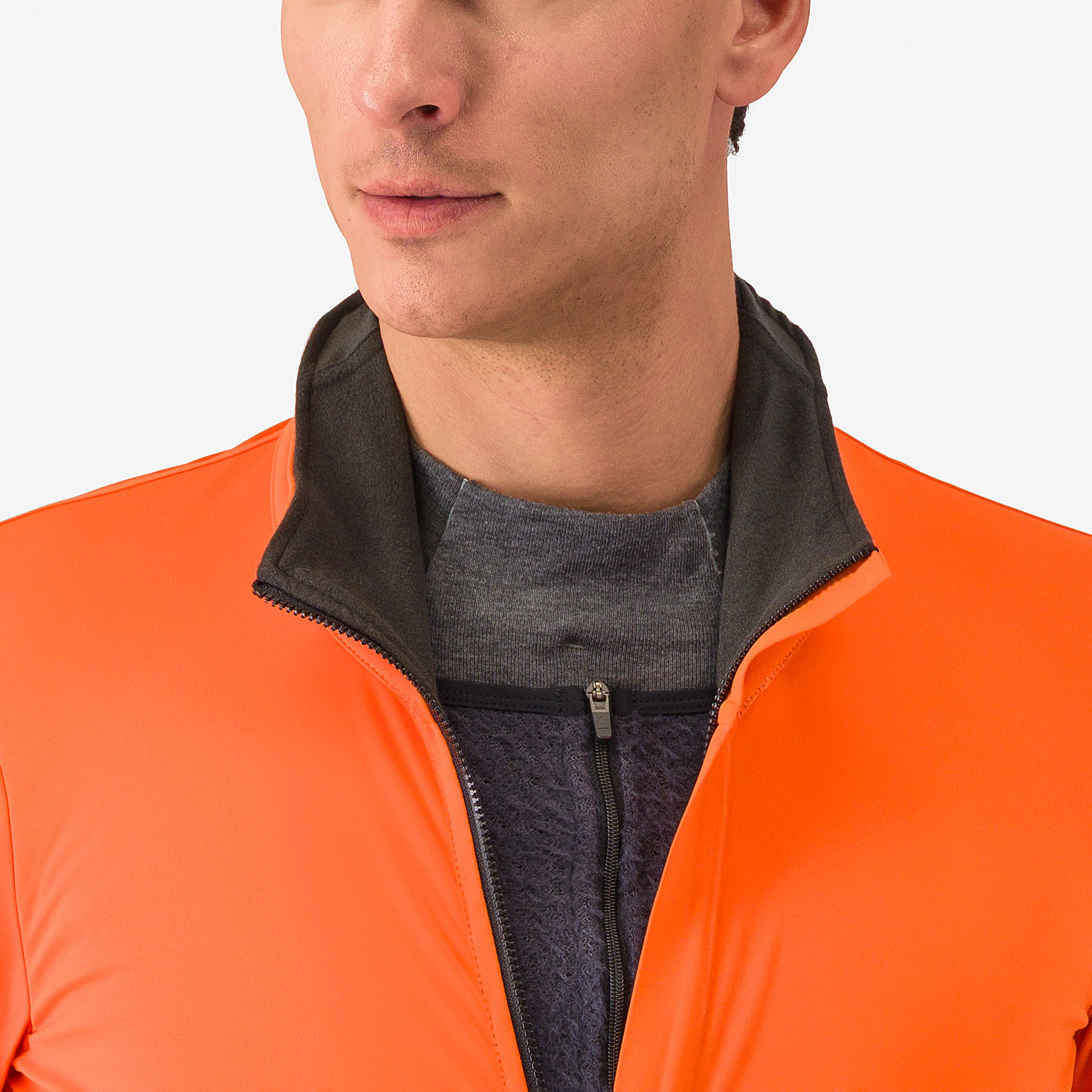 Alpha 150 jacket - brilliant orange/dark gray - castelli