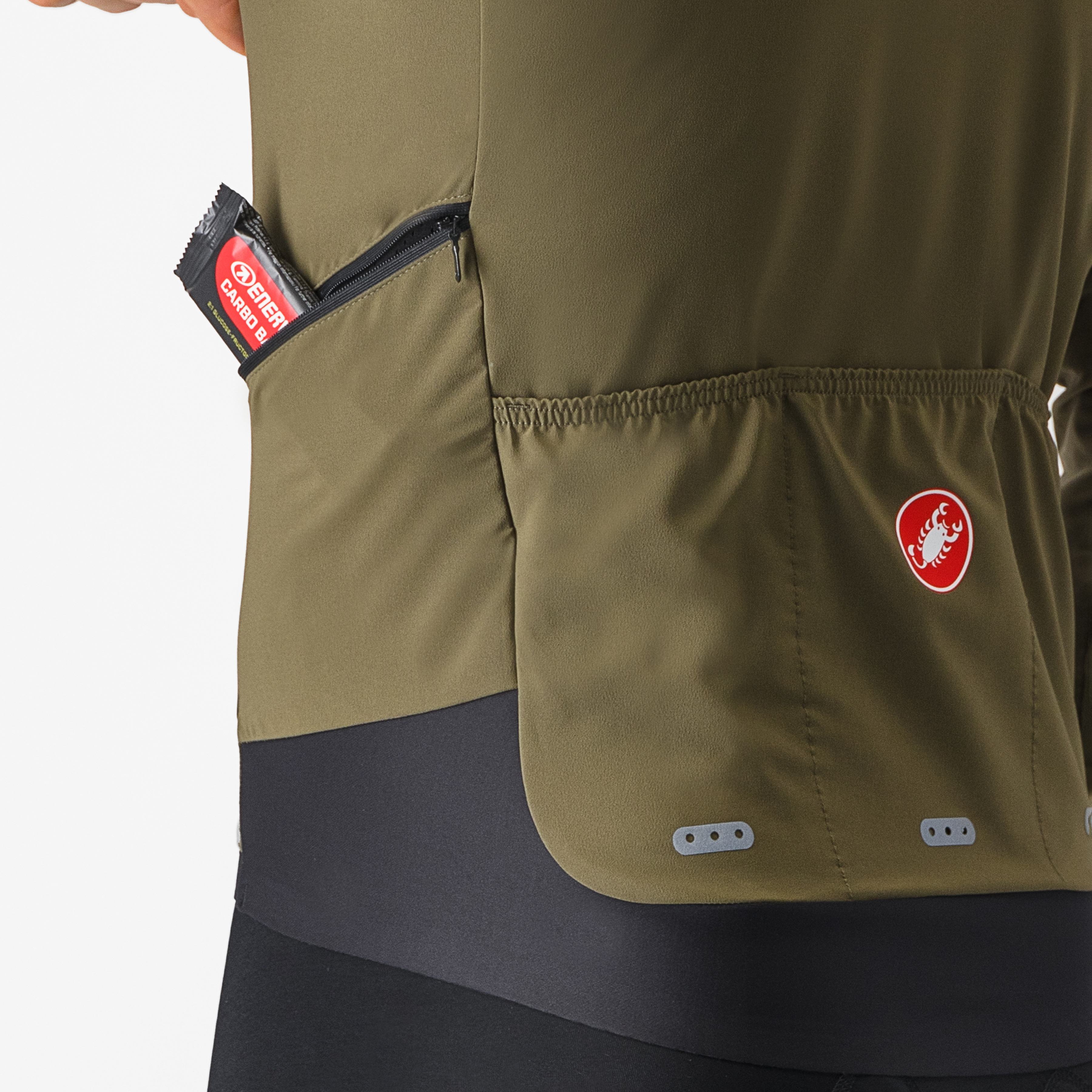 Alpha flight ros jacket - tarmac/clay-silver gray - castelli