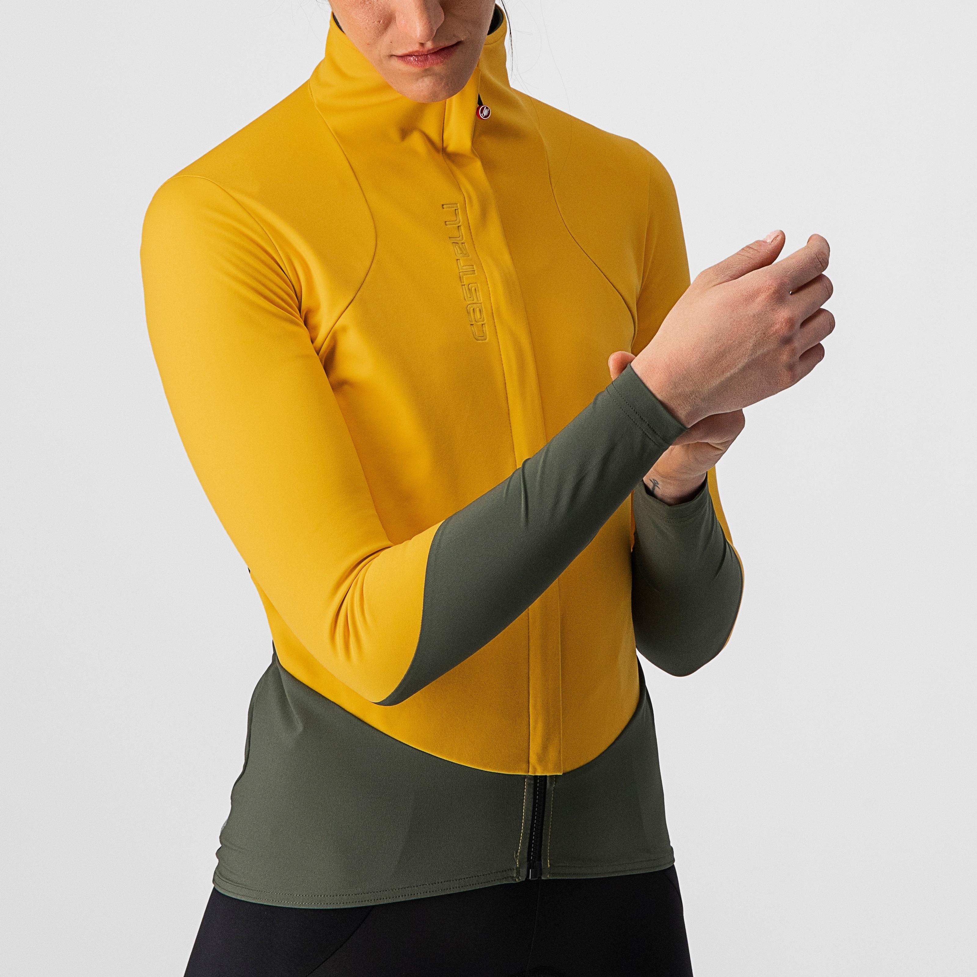 Beta ros w jacket - saffron/military green - castelli