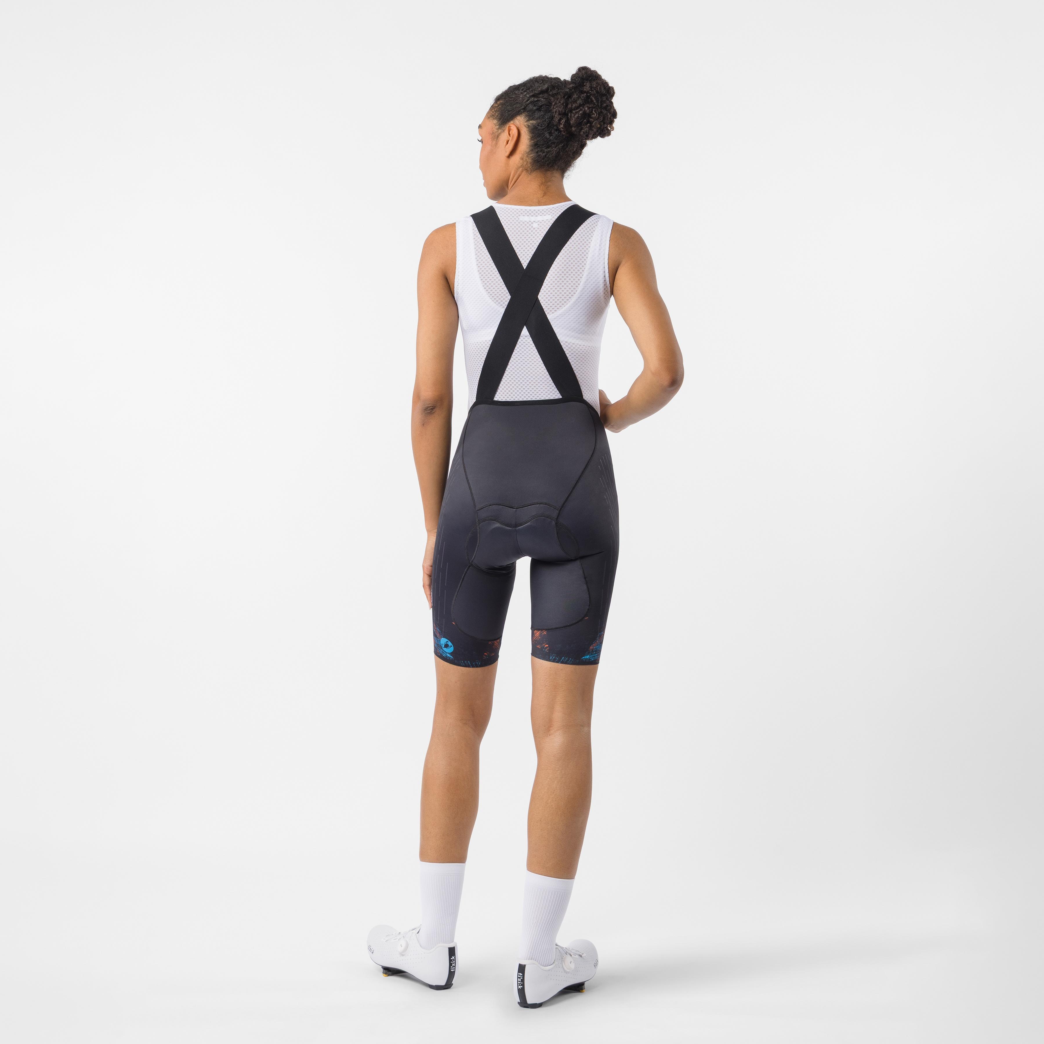 Free aero race s w bibshort con pressatura - black - castelli