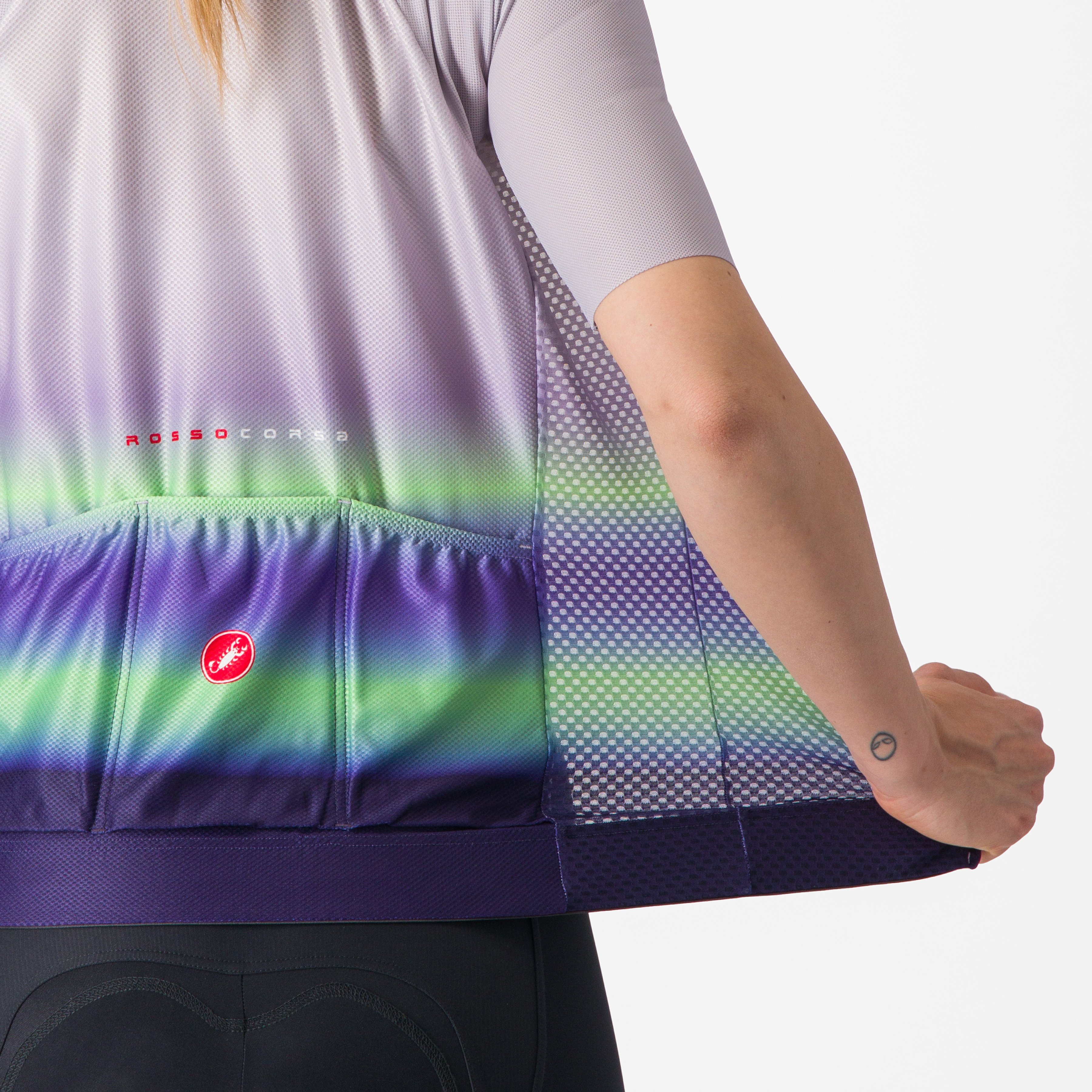 Climber's 4.0 w jersey - purple mist/green-dark purple - castelli
