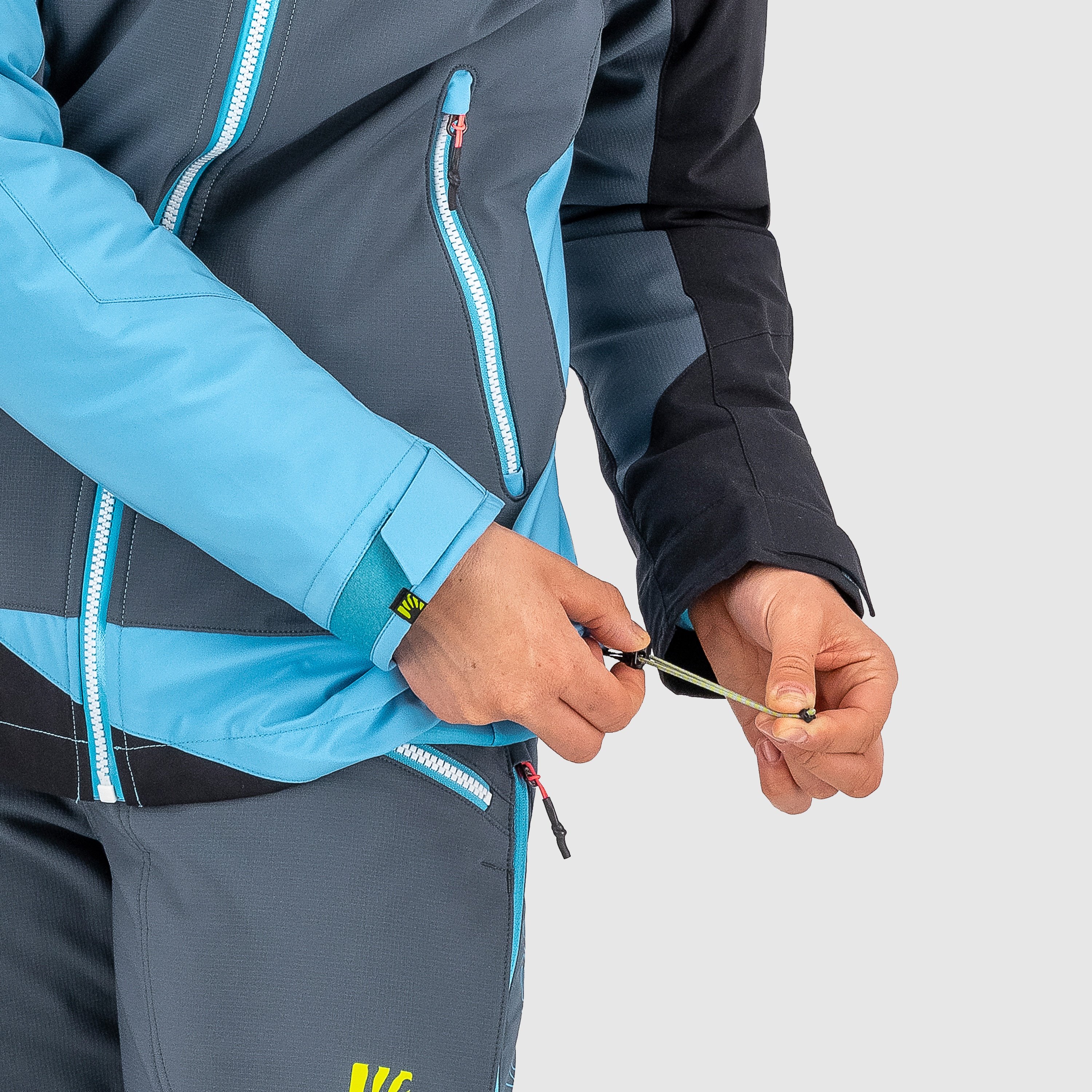 Marmolada w jacket - dark slate/blue atoll/black - karpos