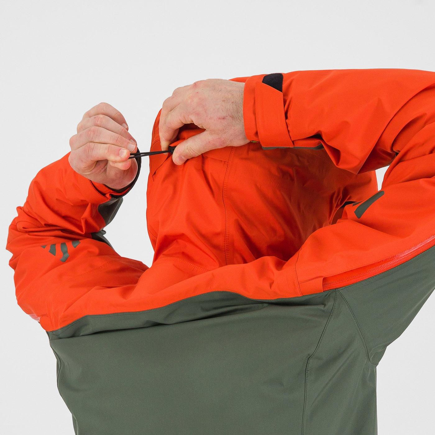 Midi shell jacket - thyme/spicy orange - karpos