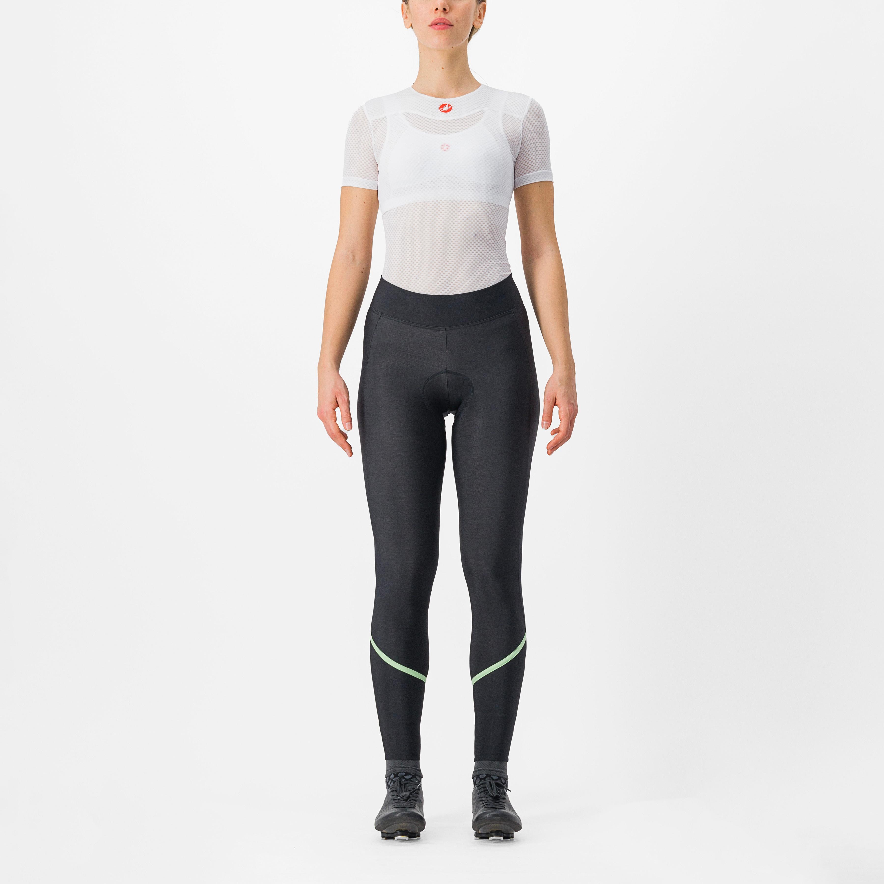 Velocissima thermal tight - black/paradise mint-black refl - castelli