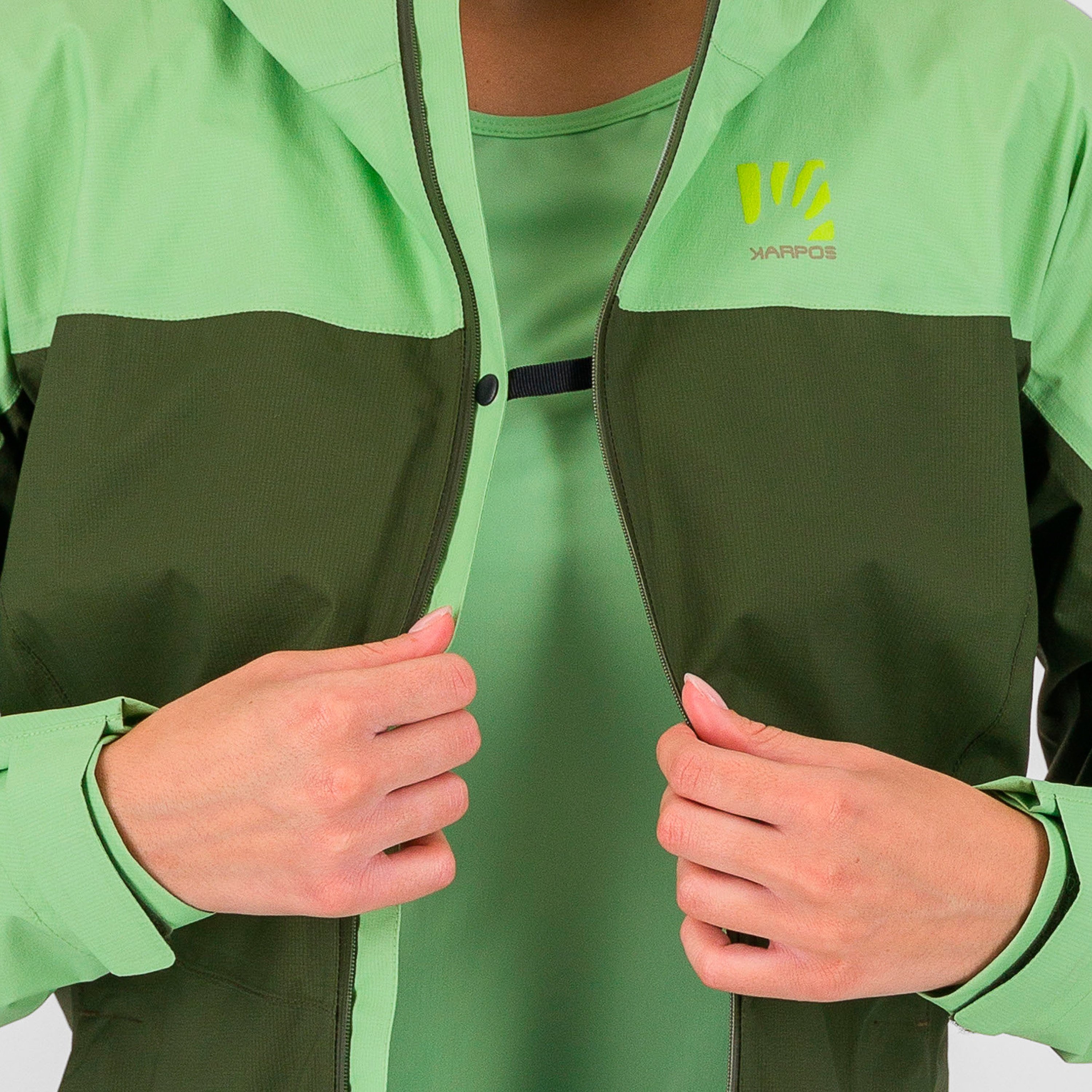 Lot rain w jacket - arcadian/rifle green - karpos