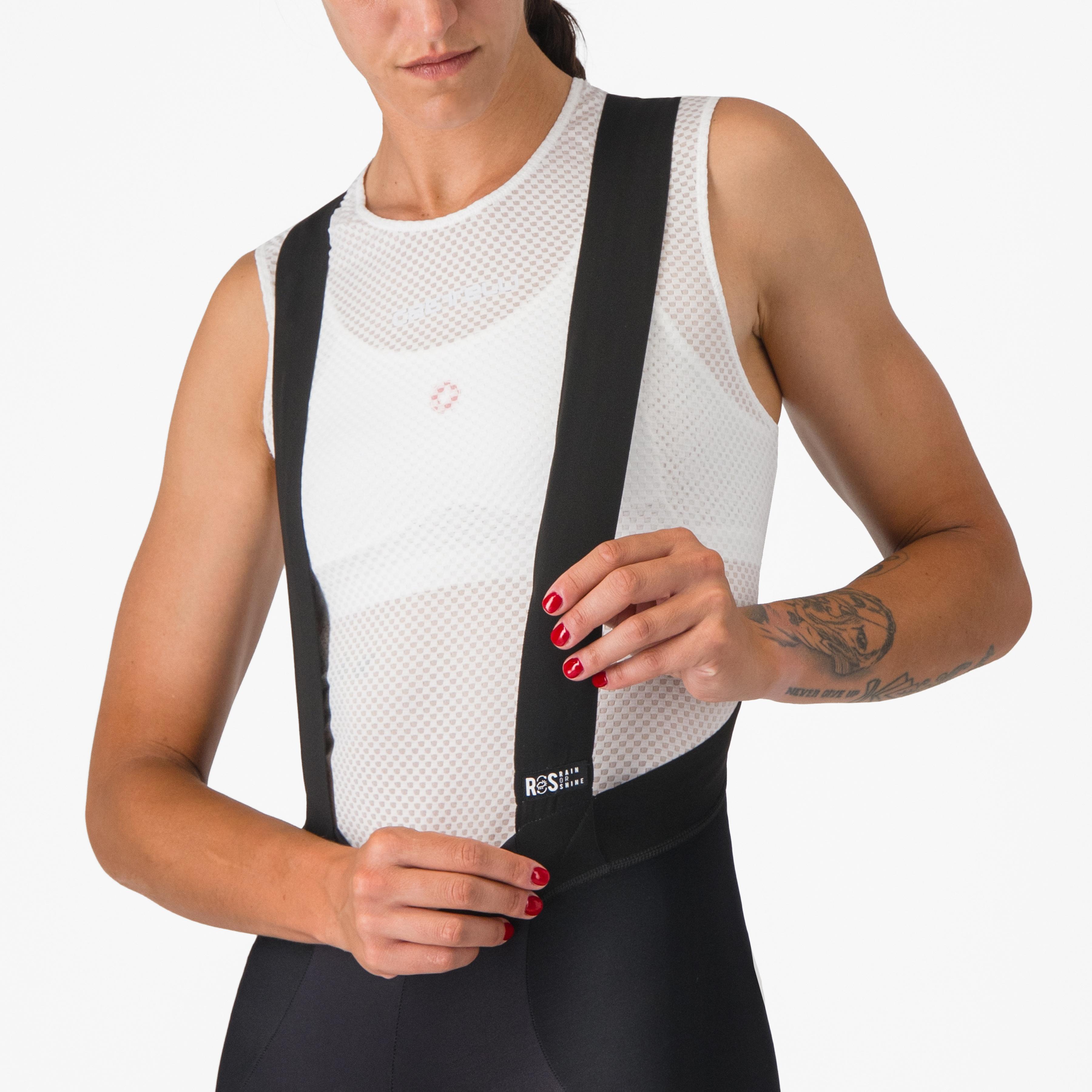 Sorpasso ros  w bibtight - black/silver reflex - castelli