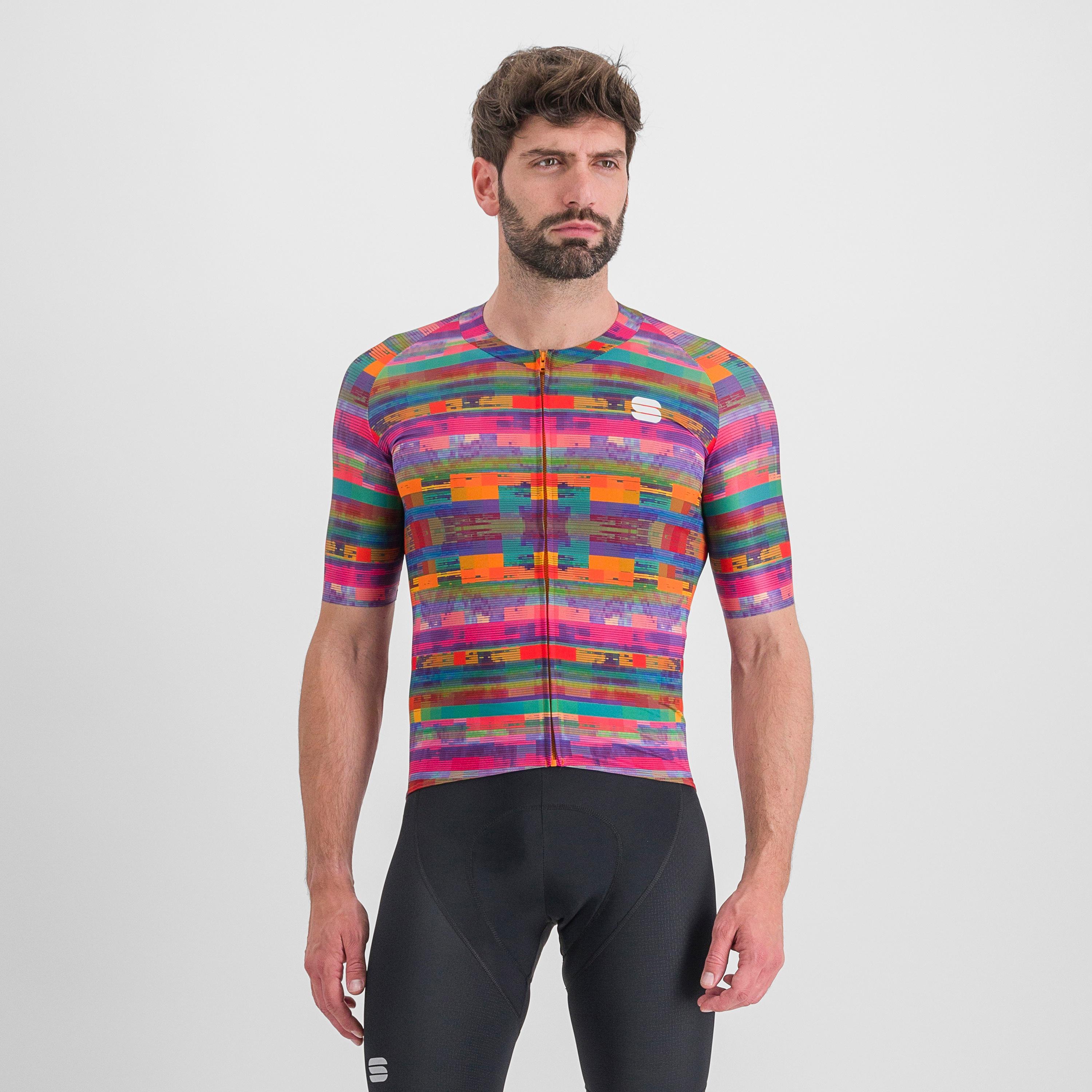 Glitch bomber jersey - multicolor pink - sportful
