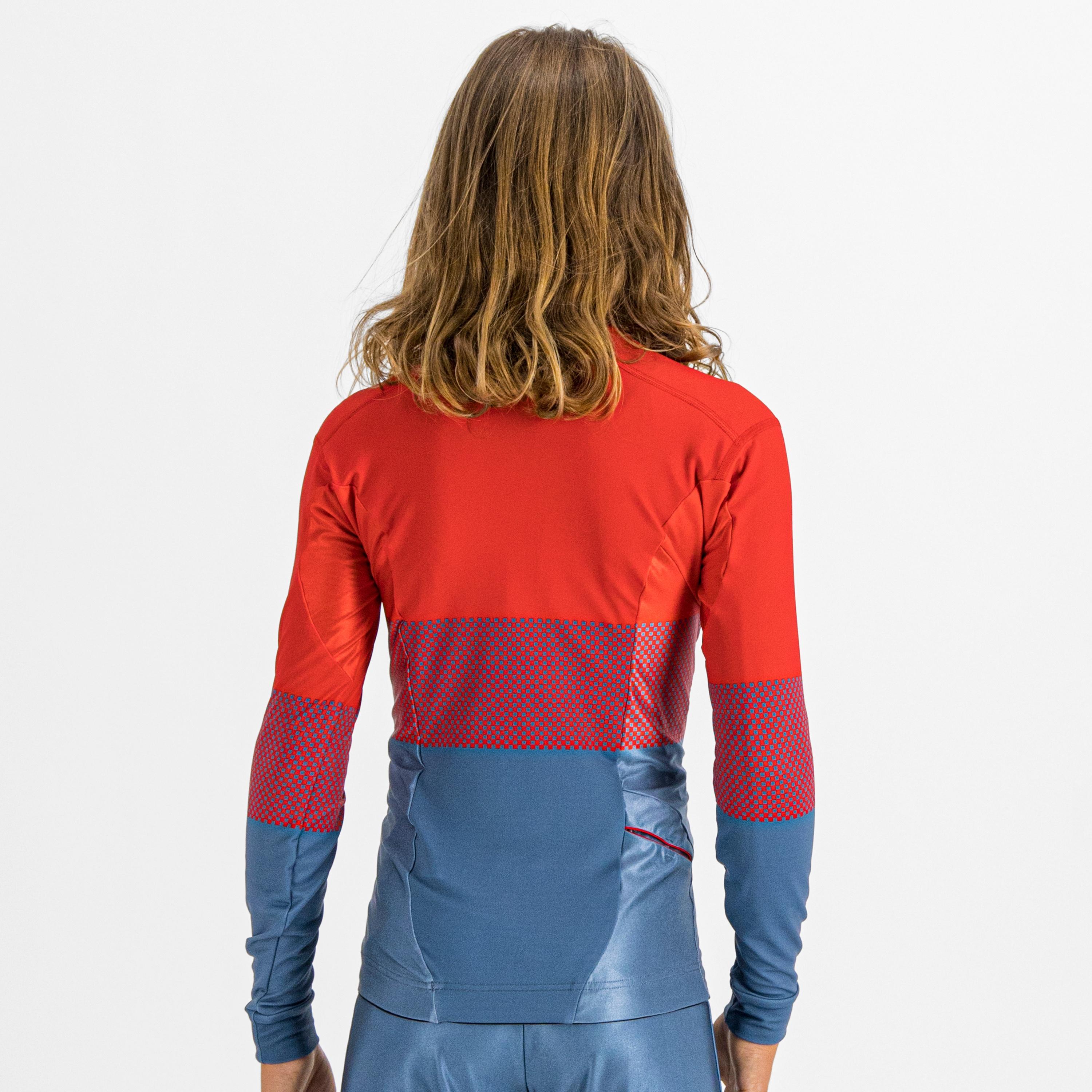 Squadra kid's jersey - red blue sea - sportful