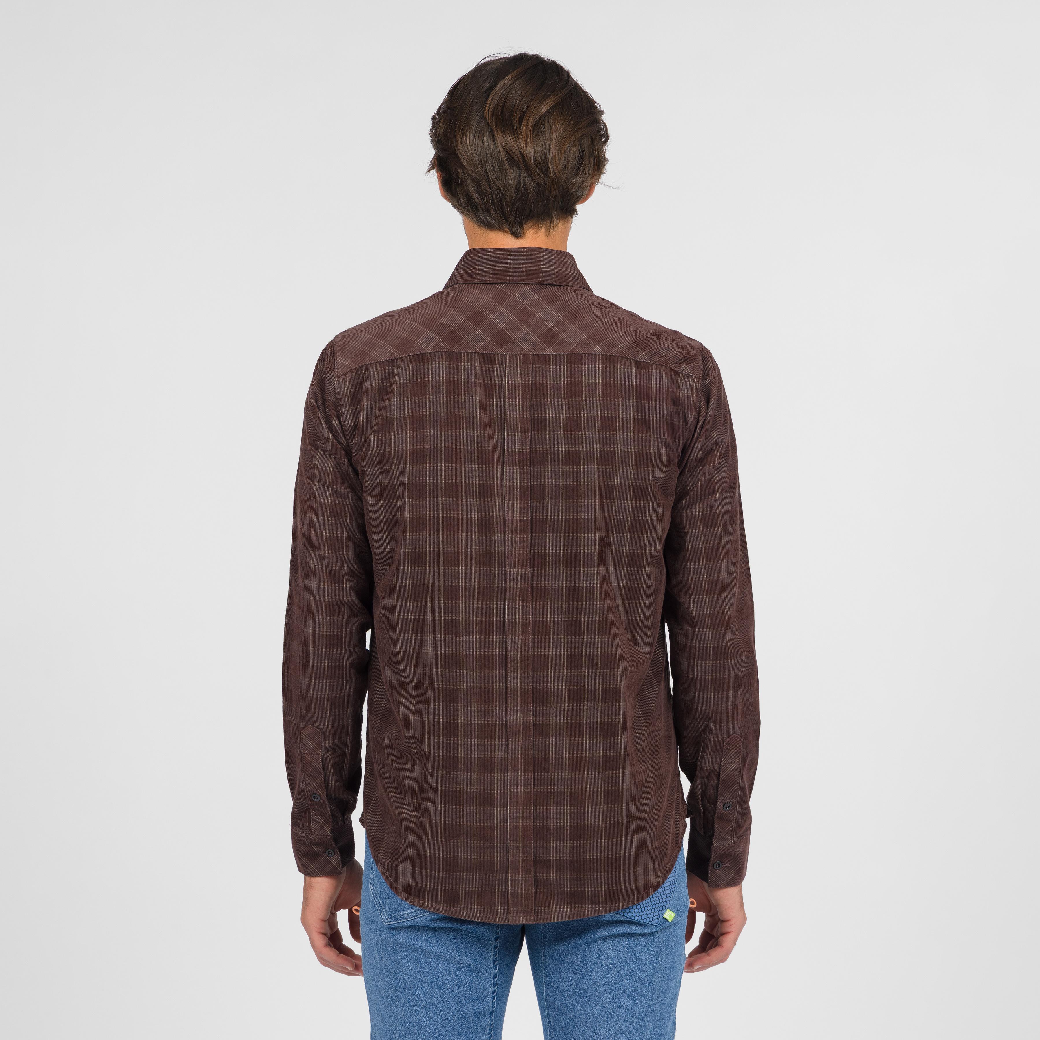 Martora velvet shirt - gianduia brown/smoked - karpos