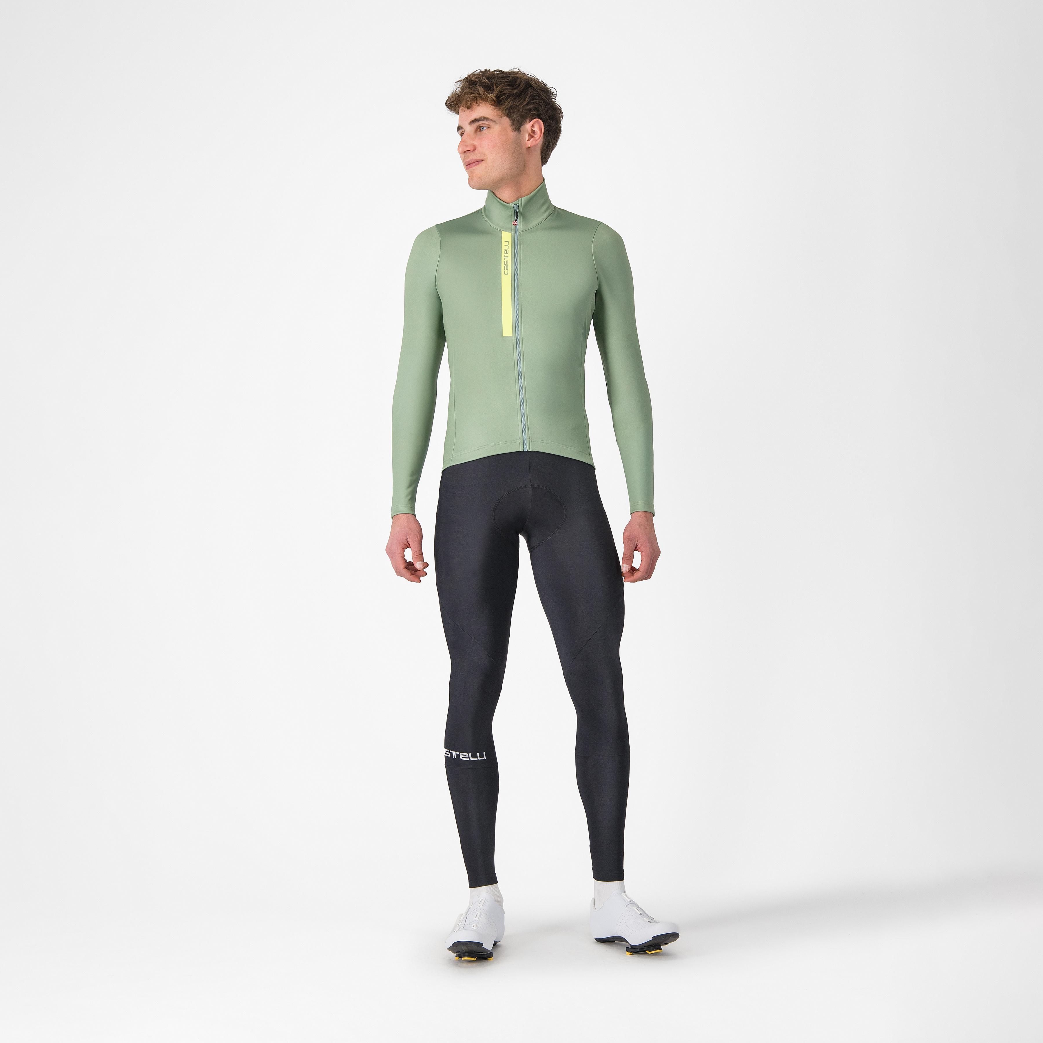 Entrata thermal jersey - green pepper/electric lime - castelli