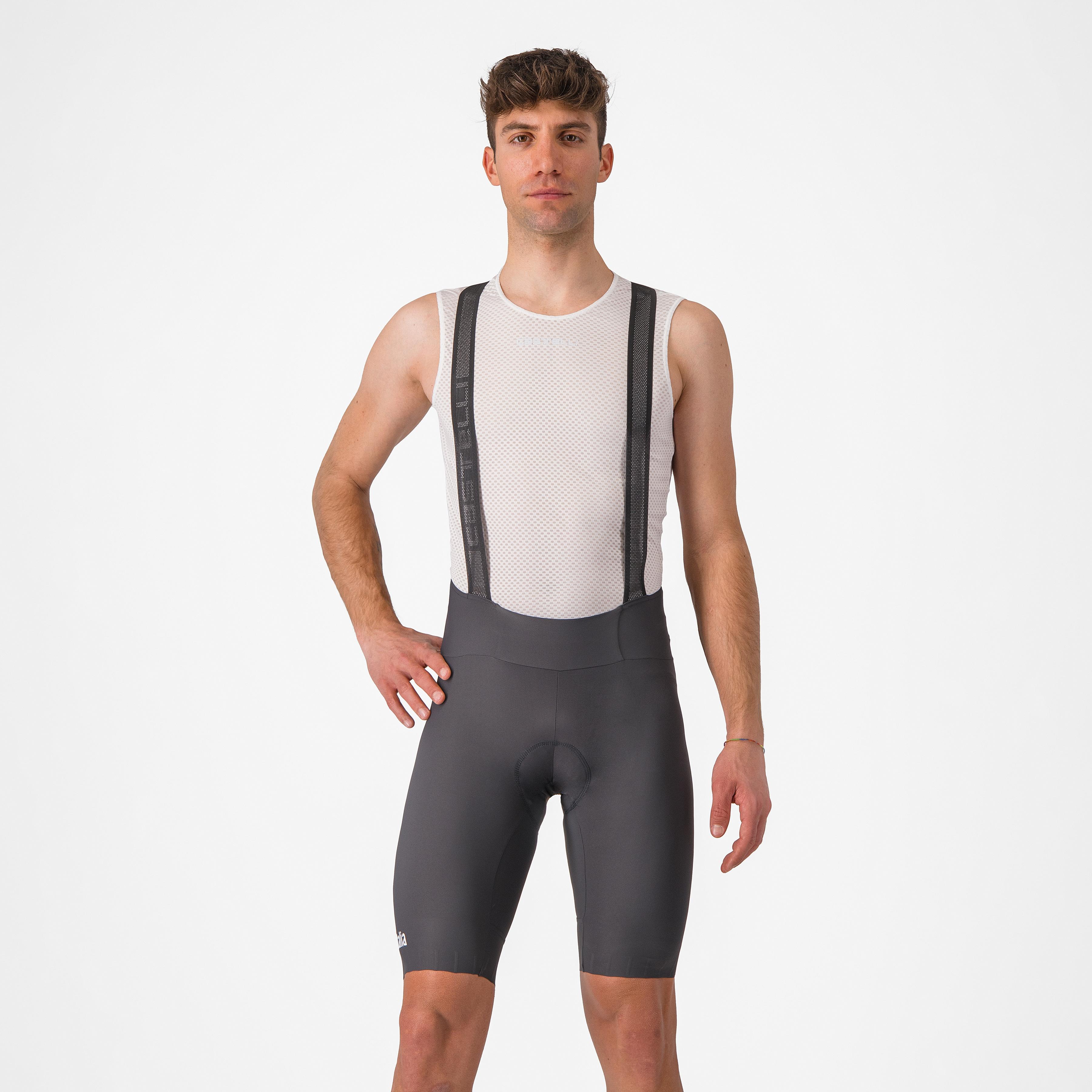 #giro trofeo bibshort - dark gray - castelli