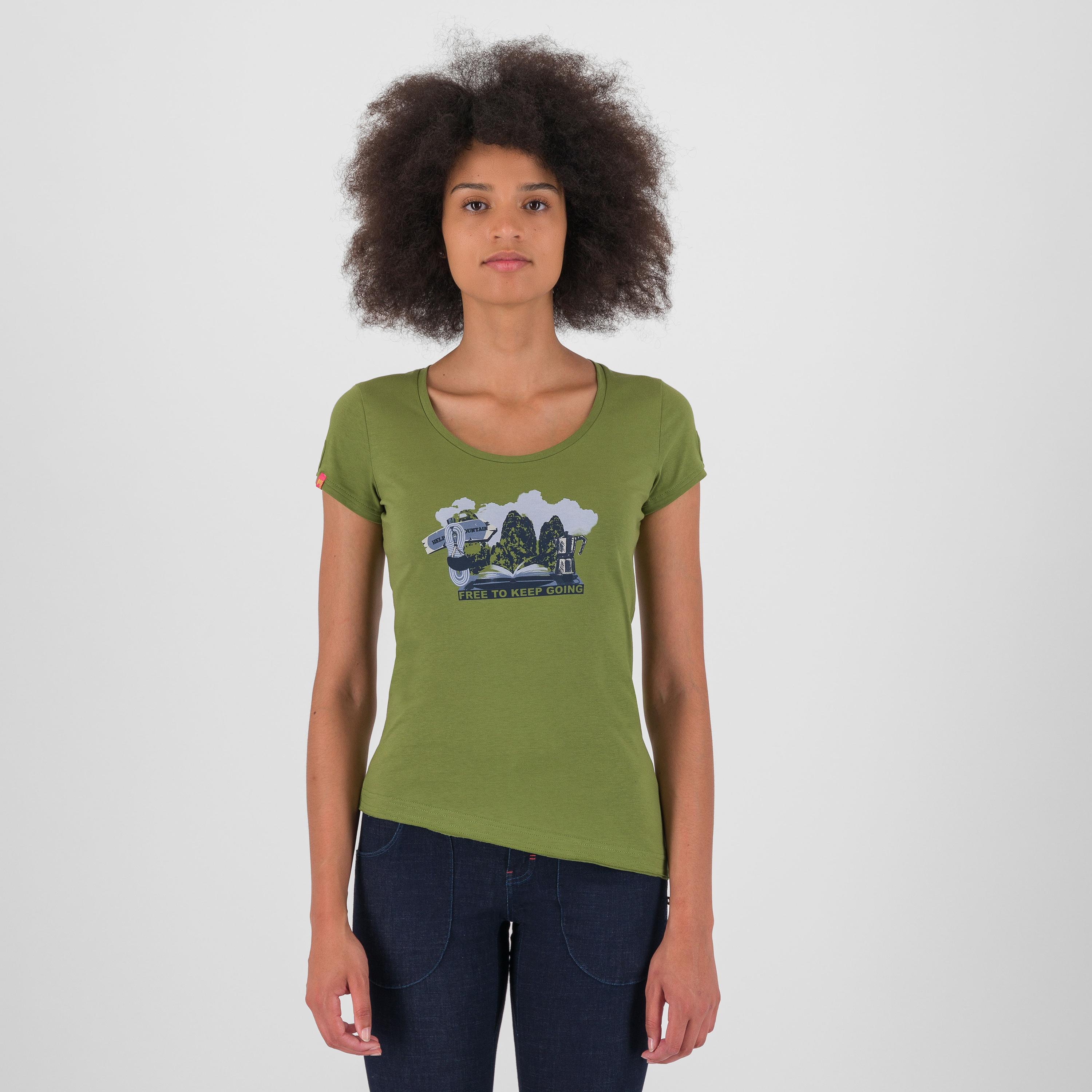 Anemone evo w t-shirt - cedar green - karpos