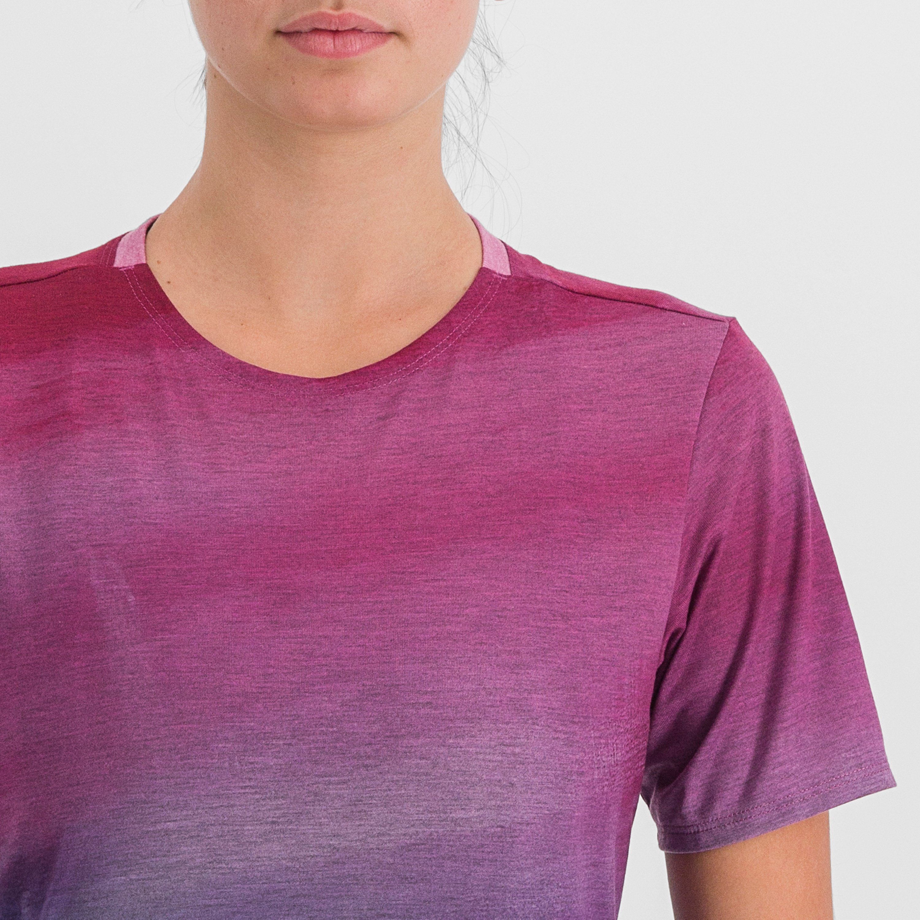 Flow giara w tee - berry blue pink - sportful