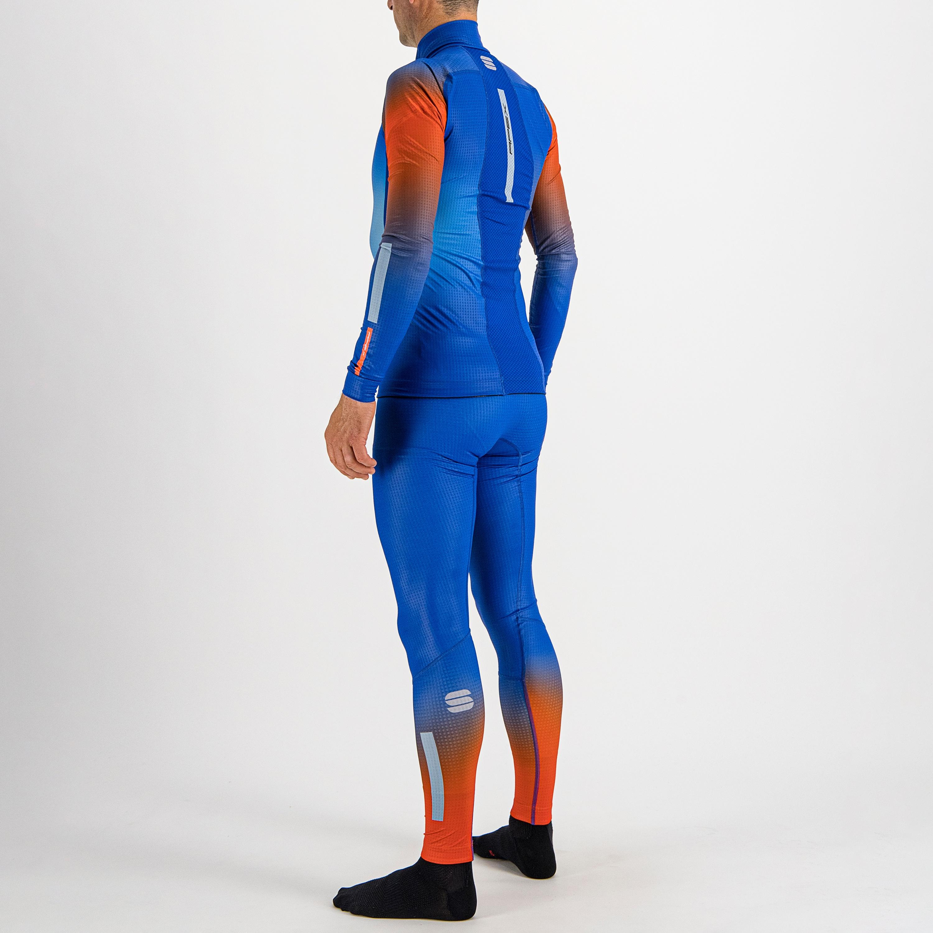 Apex jersey - blue ceramic / fire red - sportful