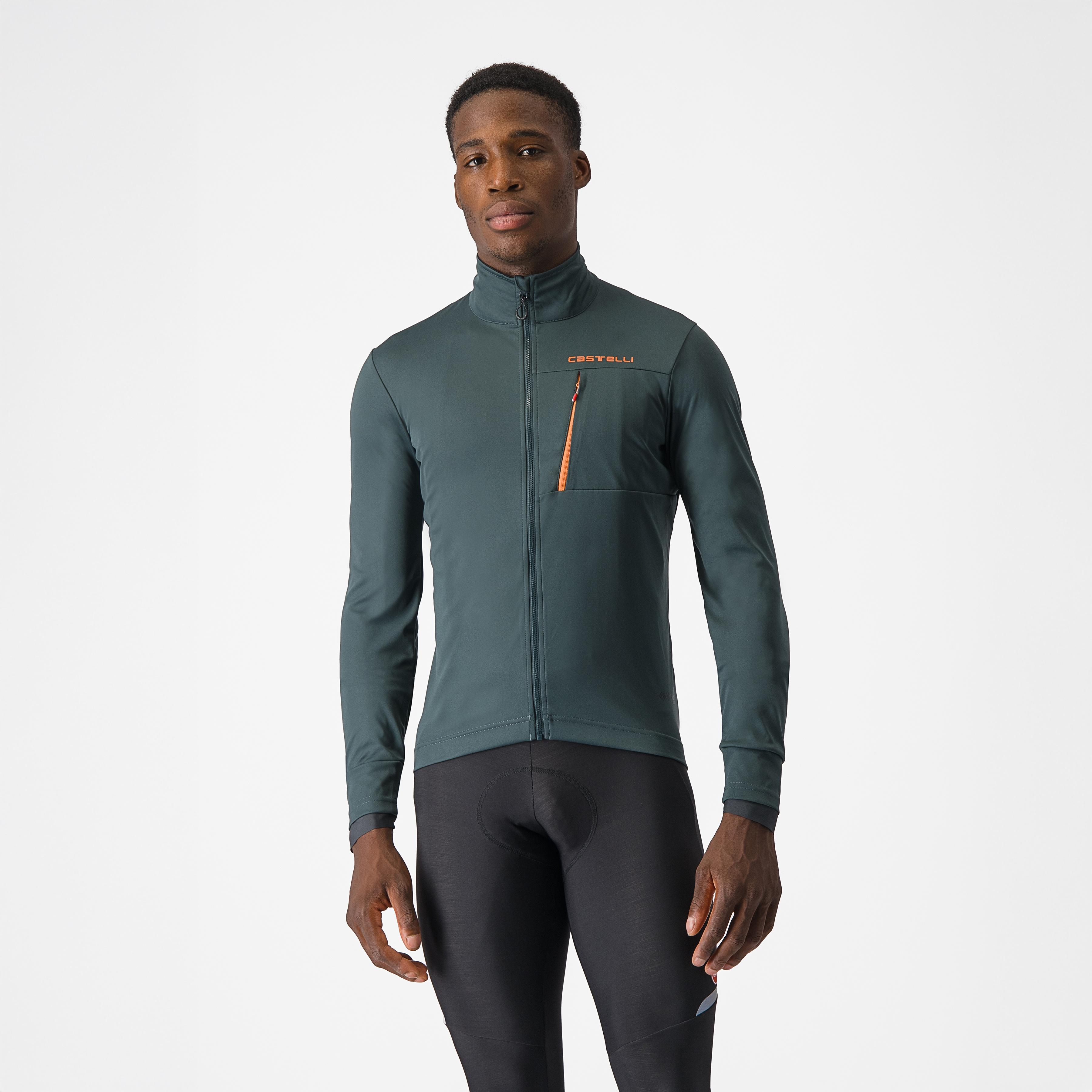 Go jacket - rover green/red orange - castelli