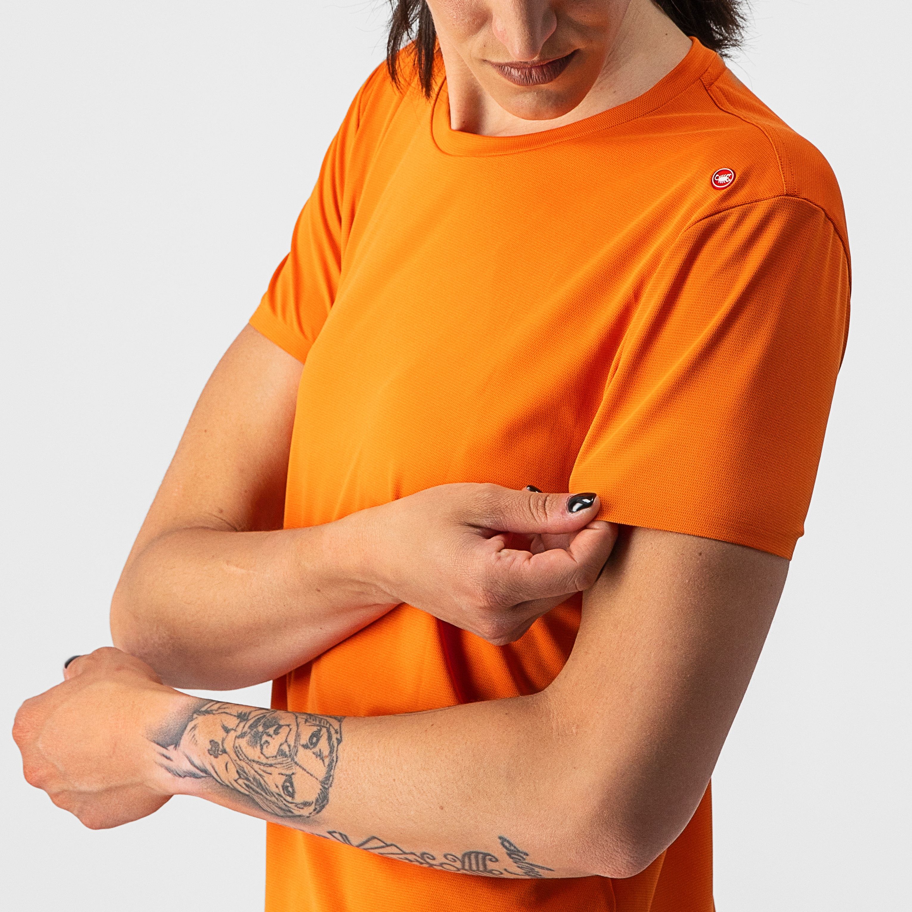 Tech 2 w tee - orange rust - castelli