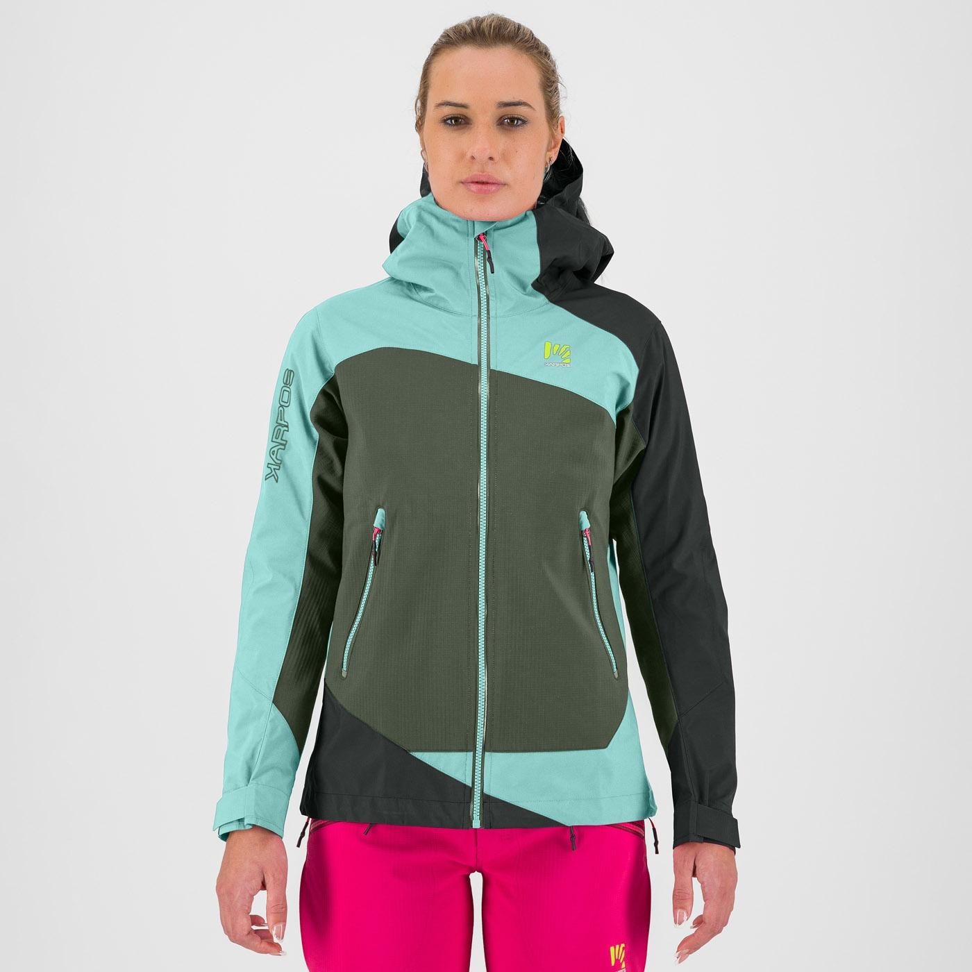 Marmolada w jacket - thyme/aqua sky/black sand - karpos