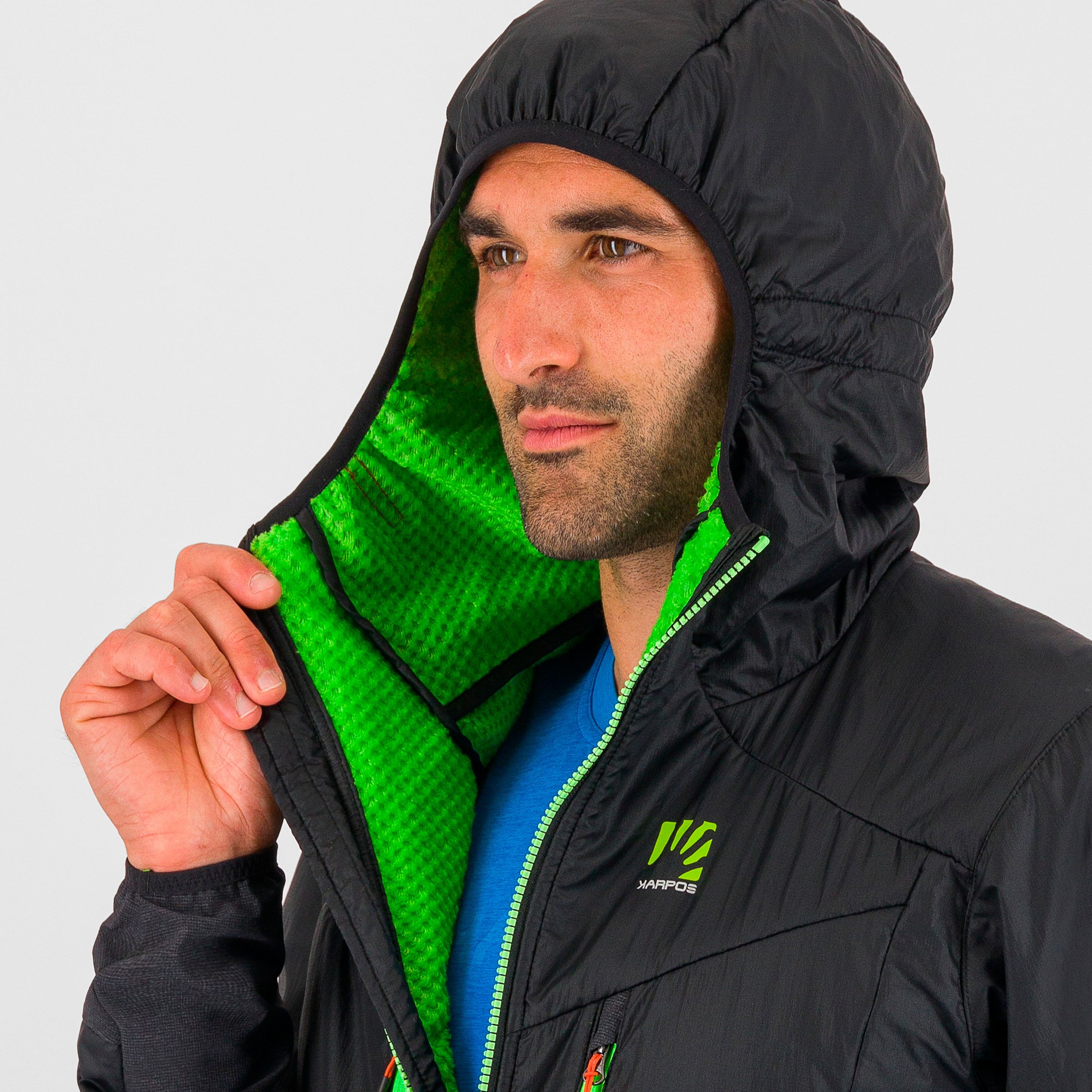 K-performance hybrid jacket - black/jasmine green - karpos
