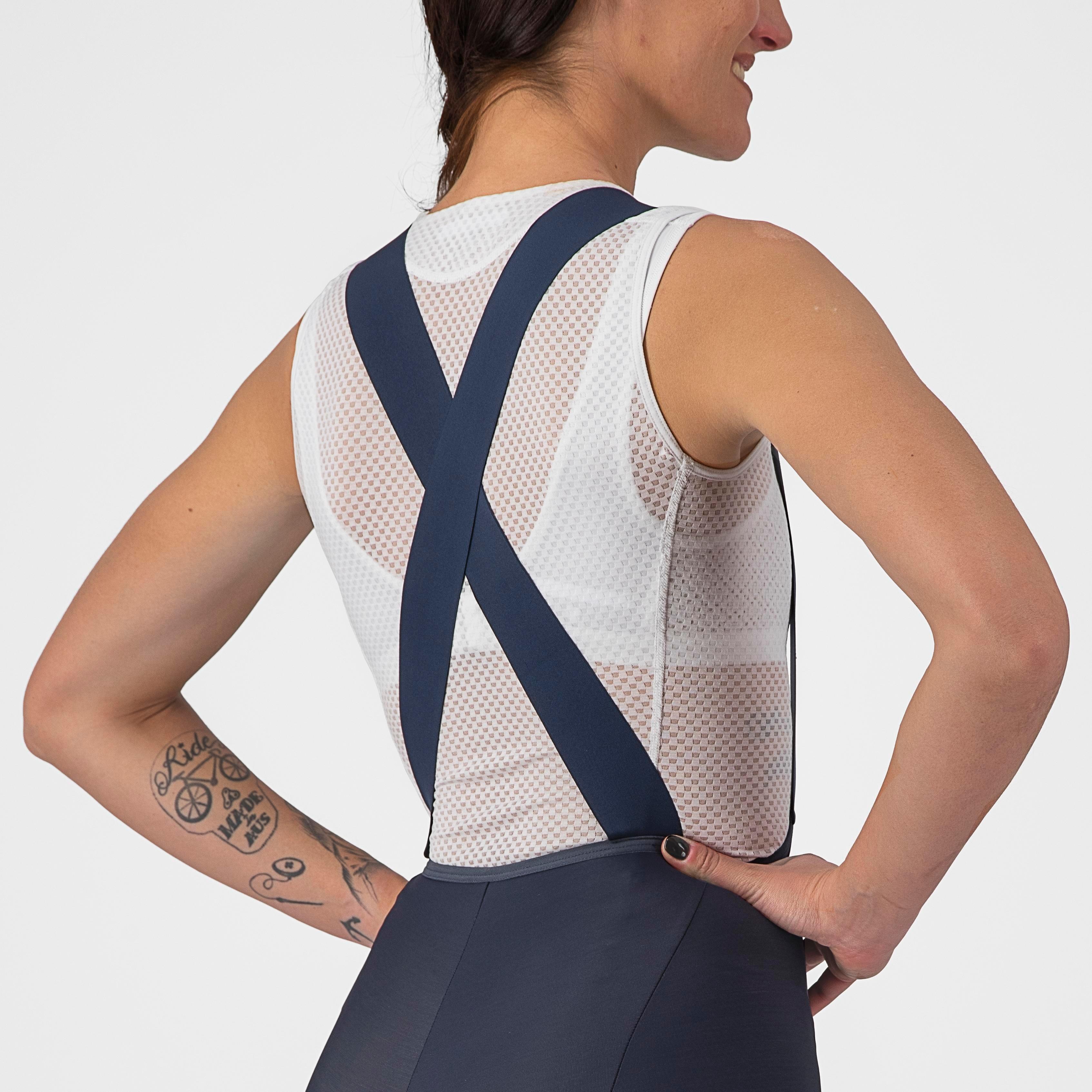 Velocissima dt bibtight - savile blue/silver-silver refl - castelli