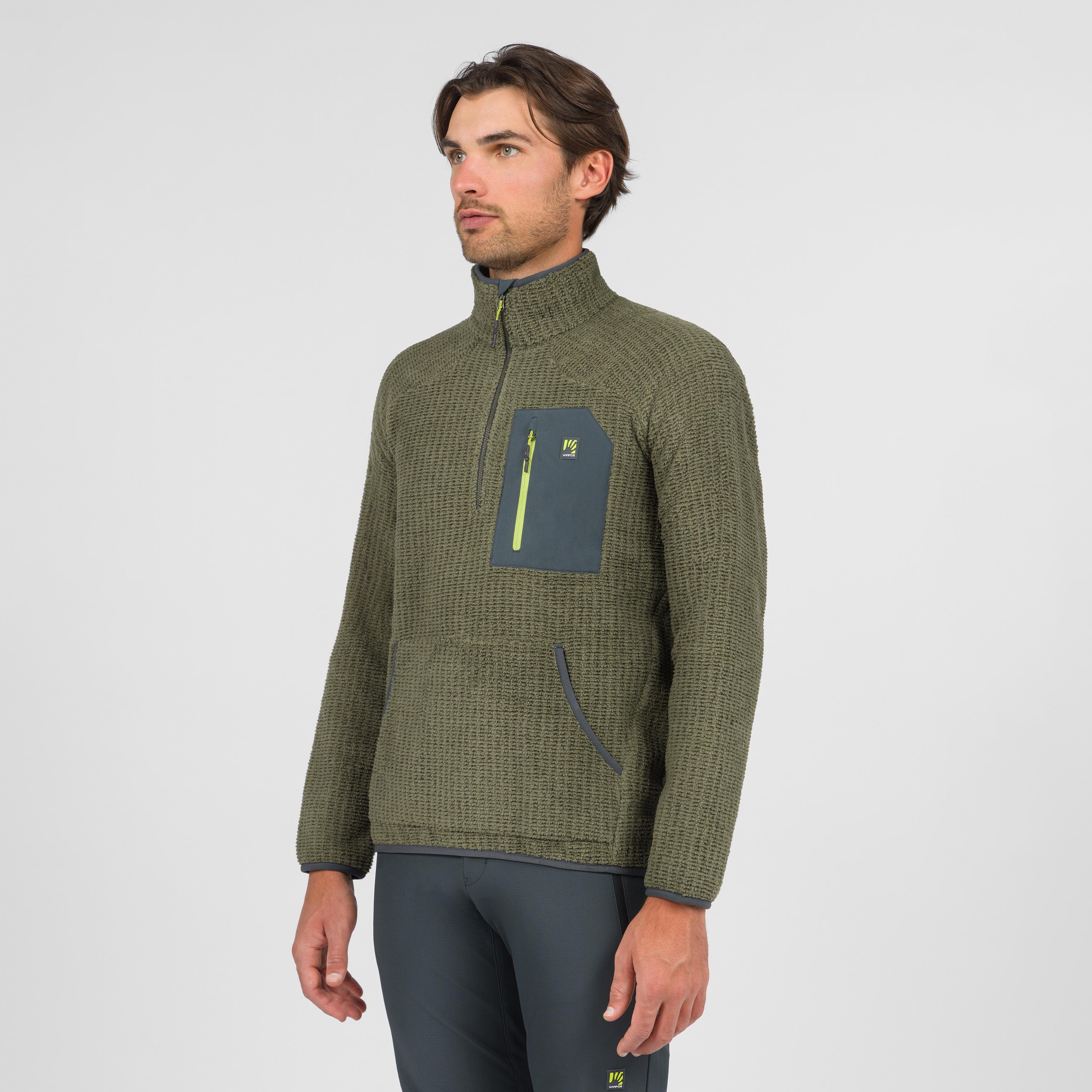 Rocchetta half zip fleece - deep depths/woodl.gray - karpos
