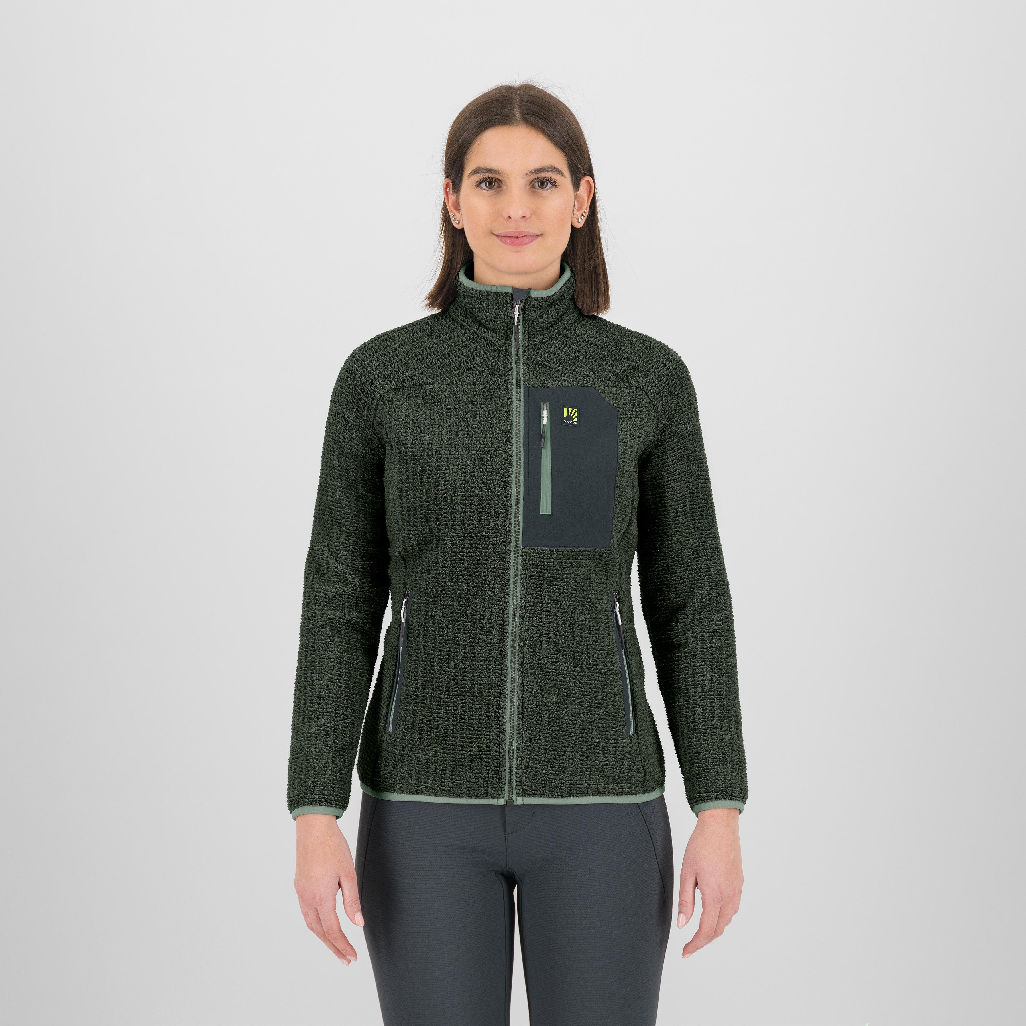 Rocchetta evo w fleece - green bag/woodl.gray - karpos