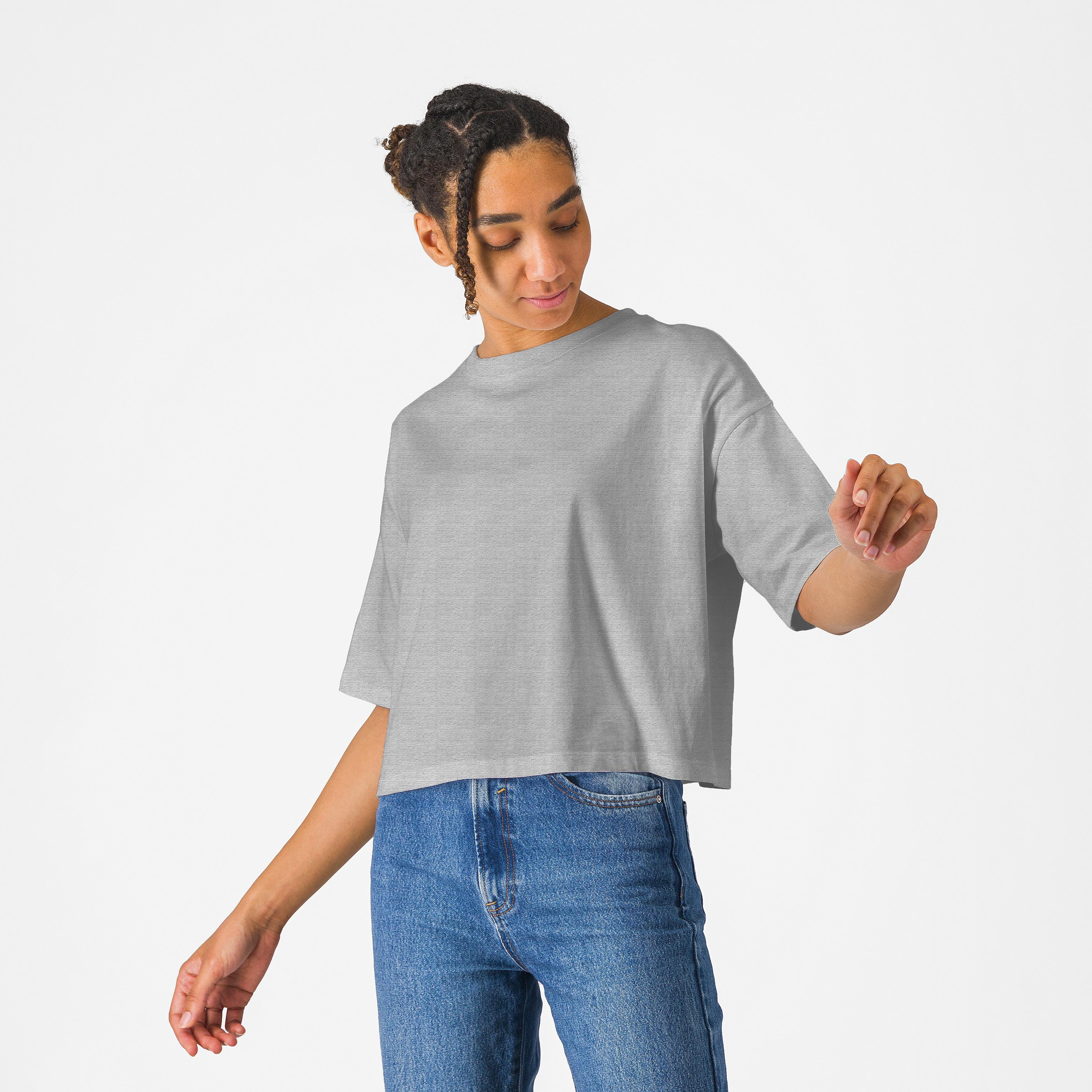 Logo w tee - melange gray - castelli