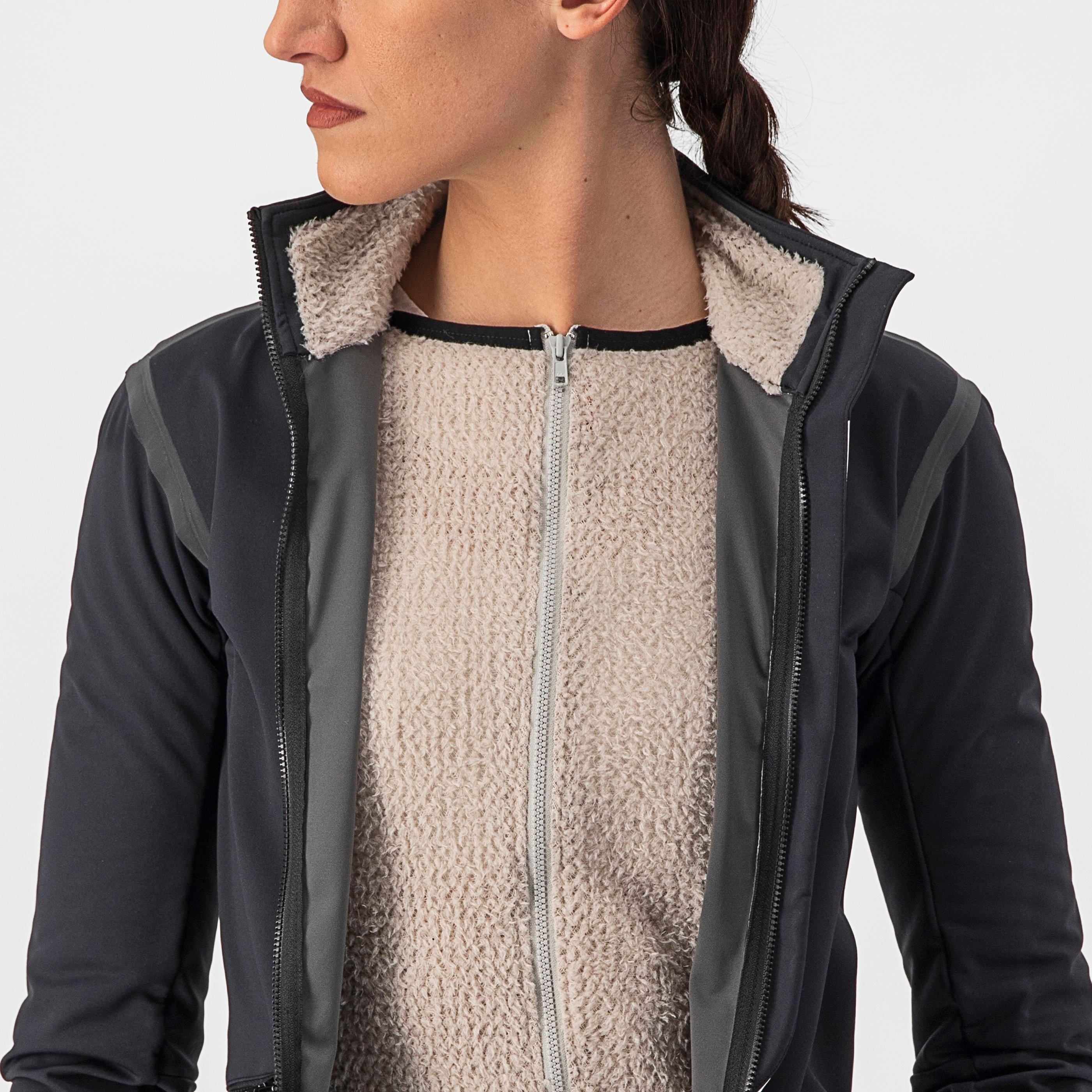 Alpha ultimate insulated w jacket - light black/white - castelli