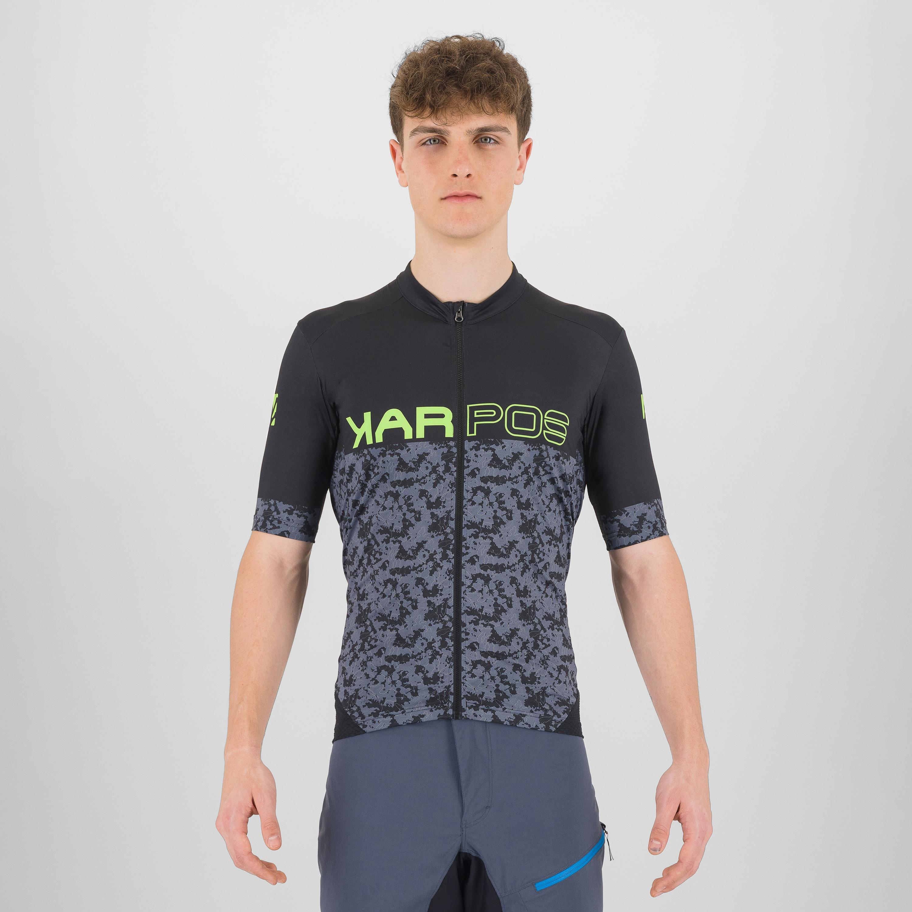 Jump jersey - black/ombre blue/green fluo - karpos