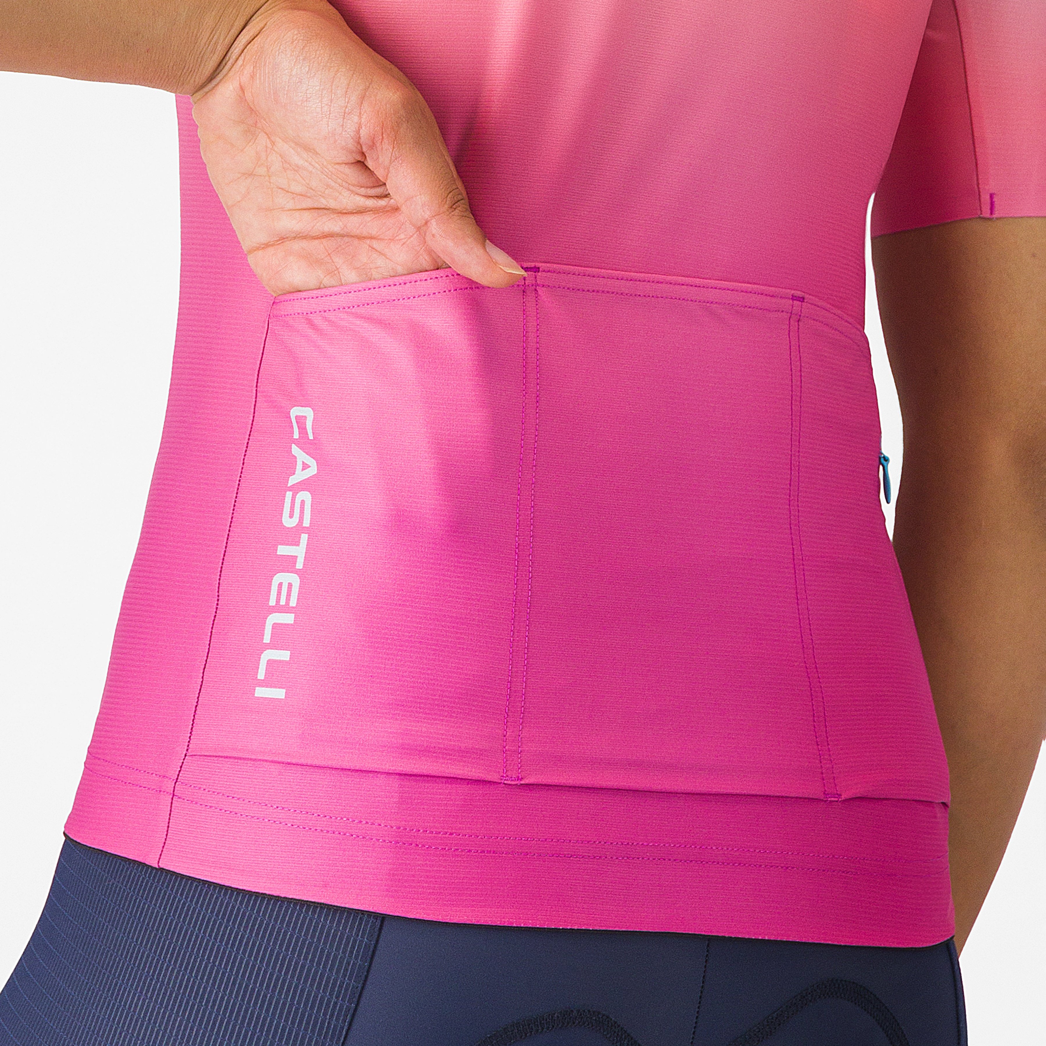 Upf w jersey - winter sky/violet pink - castelli