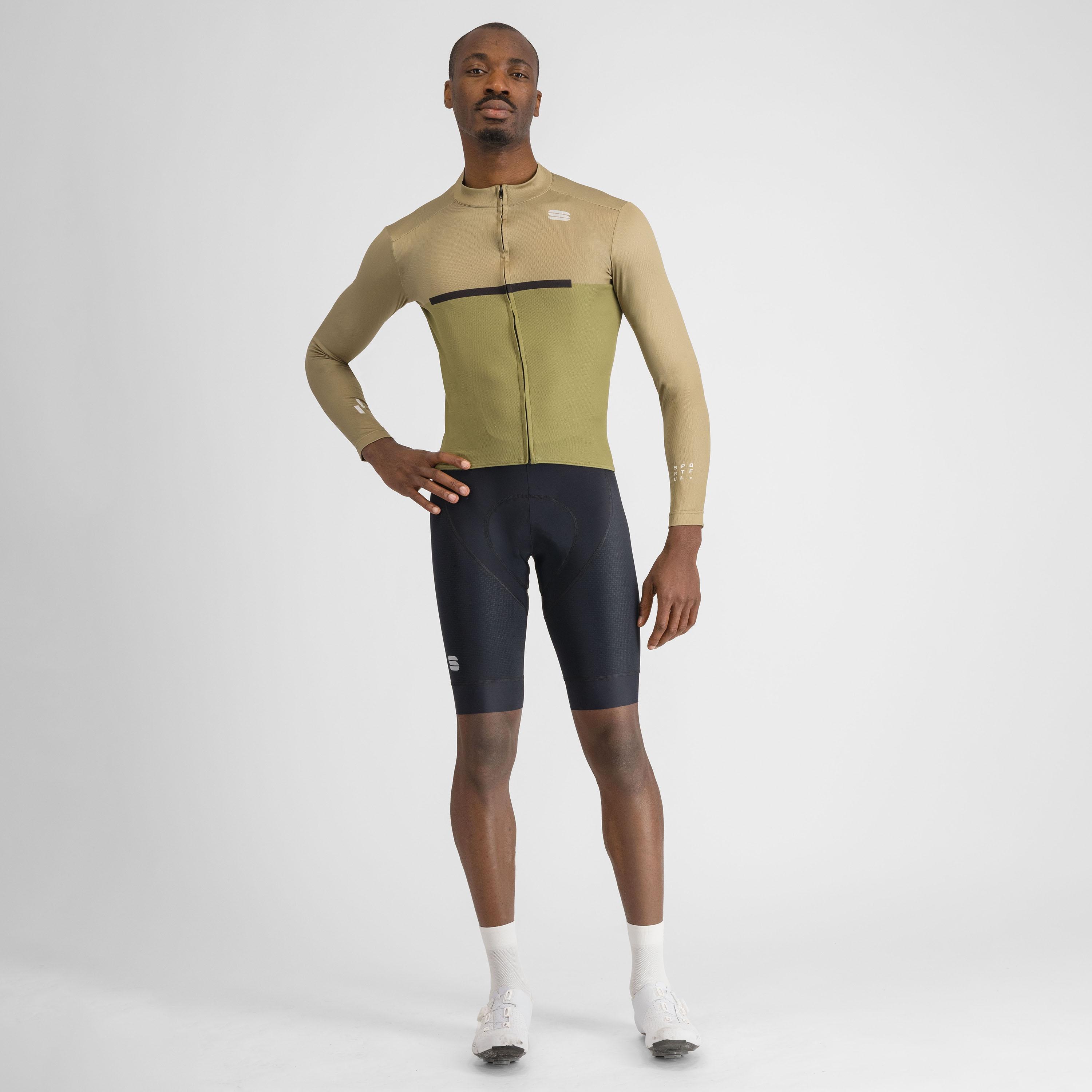 Pista thermal jersey - forest green olive black - sportful