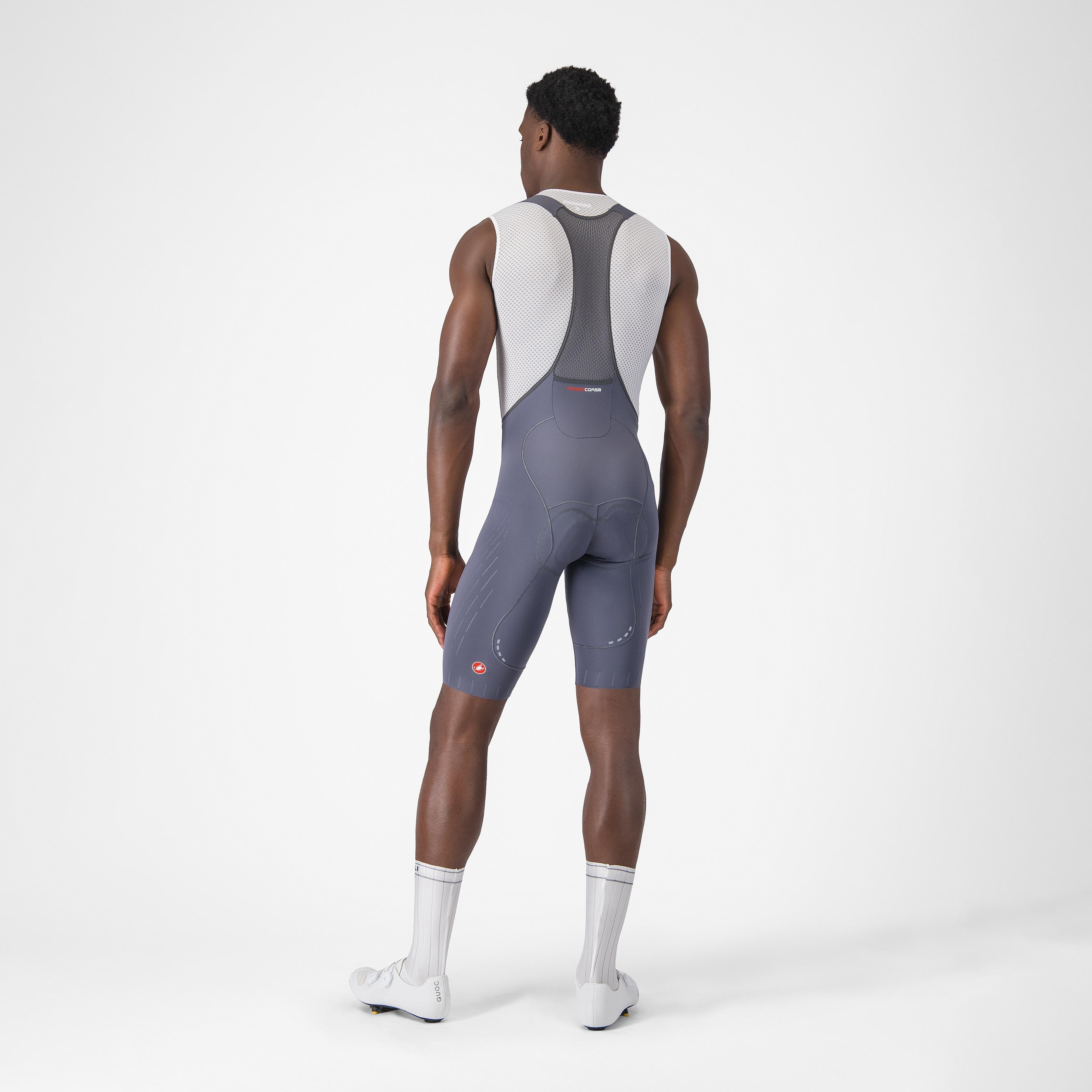 Free aero race s bibshort - smoky gray - castelli