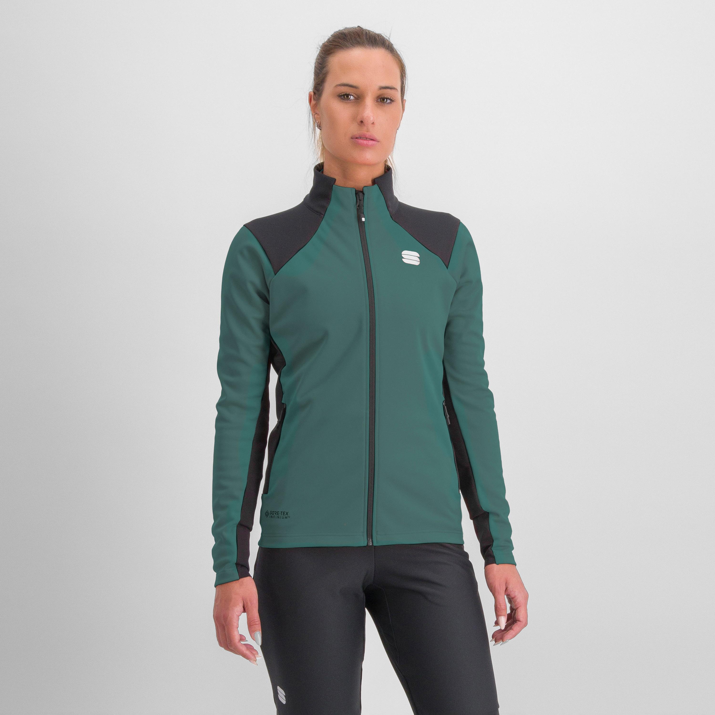 Squadra w jacket - shrub green/galaxy blue - sportful