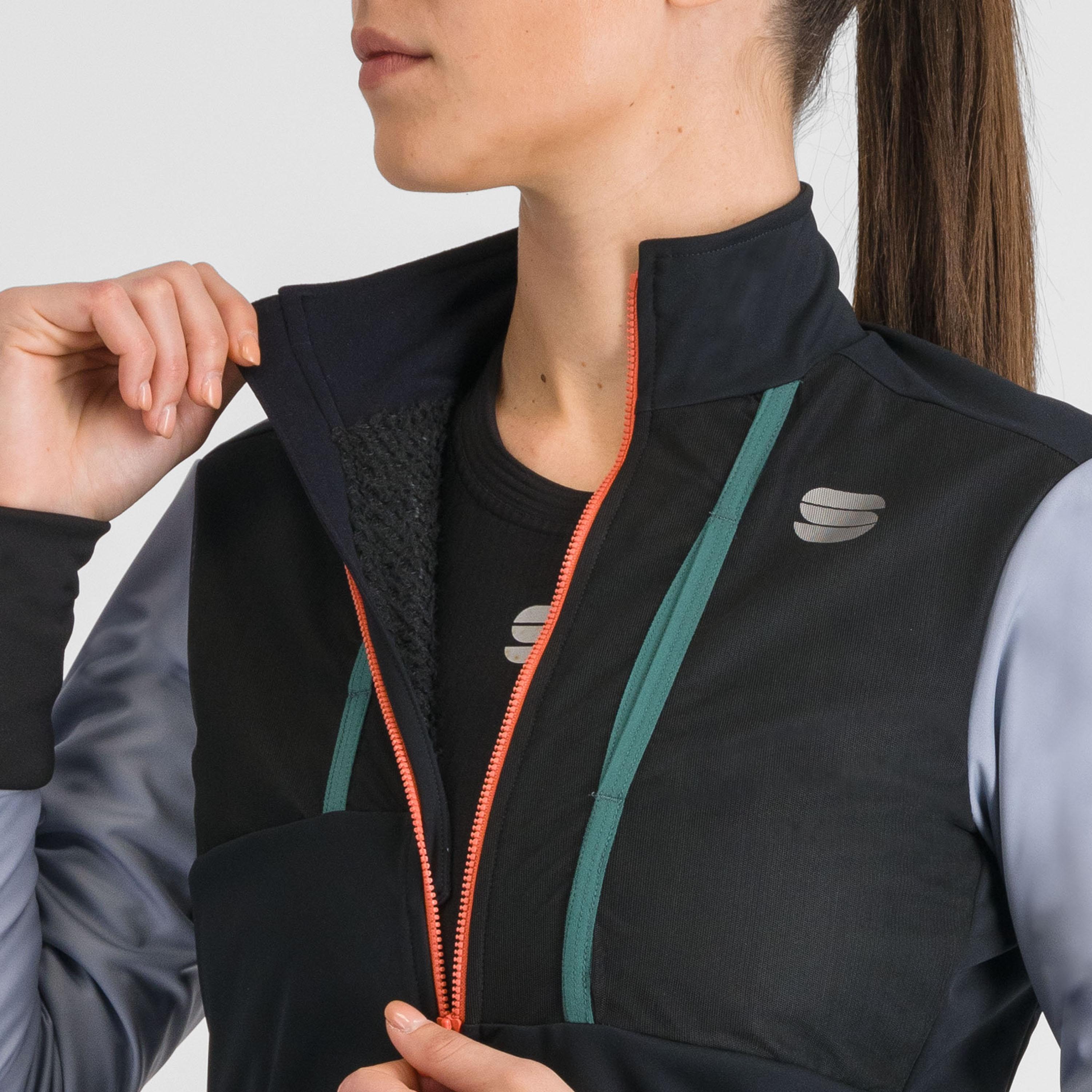 Supergiara w jacket - black cement violet - sportful