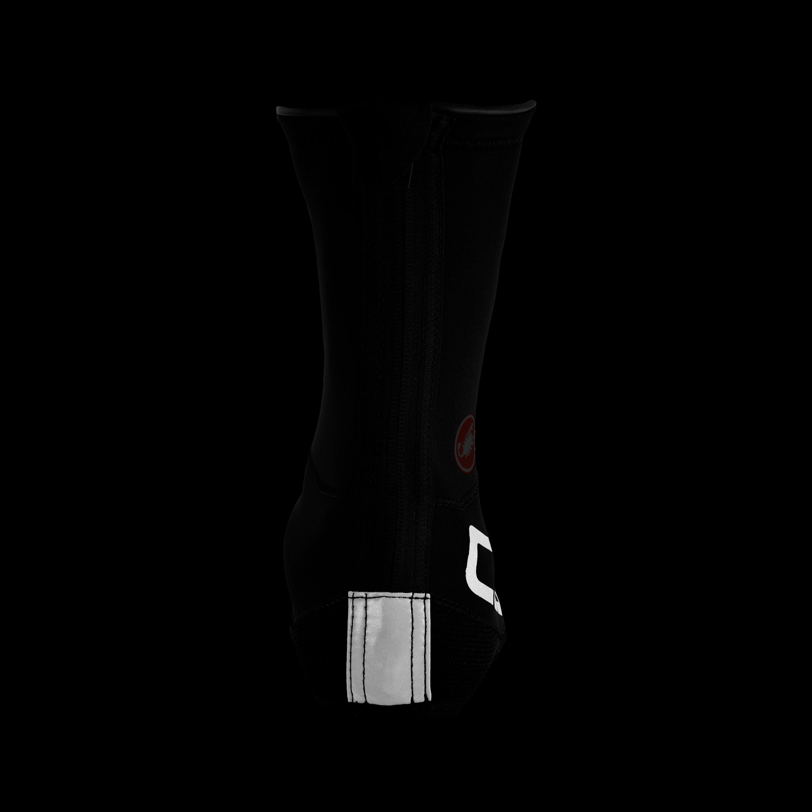Diluvio ul shoecover - black/silver reflex - castelli