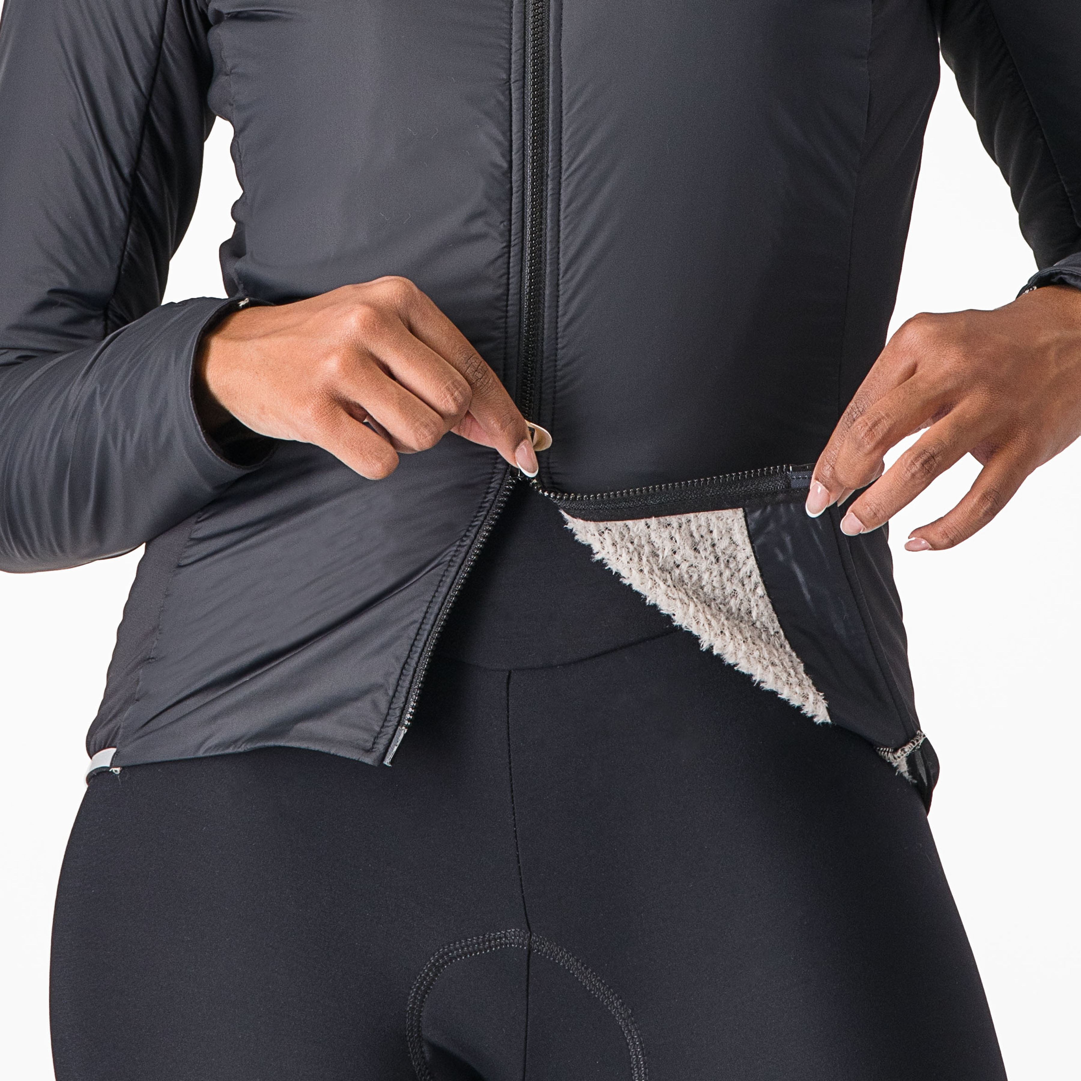 Fly direct w jacket - light black/silver gray - castelli