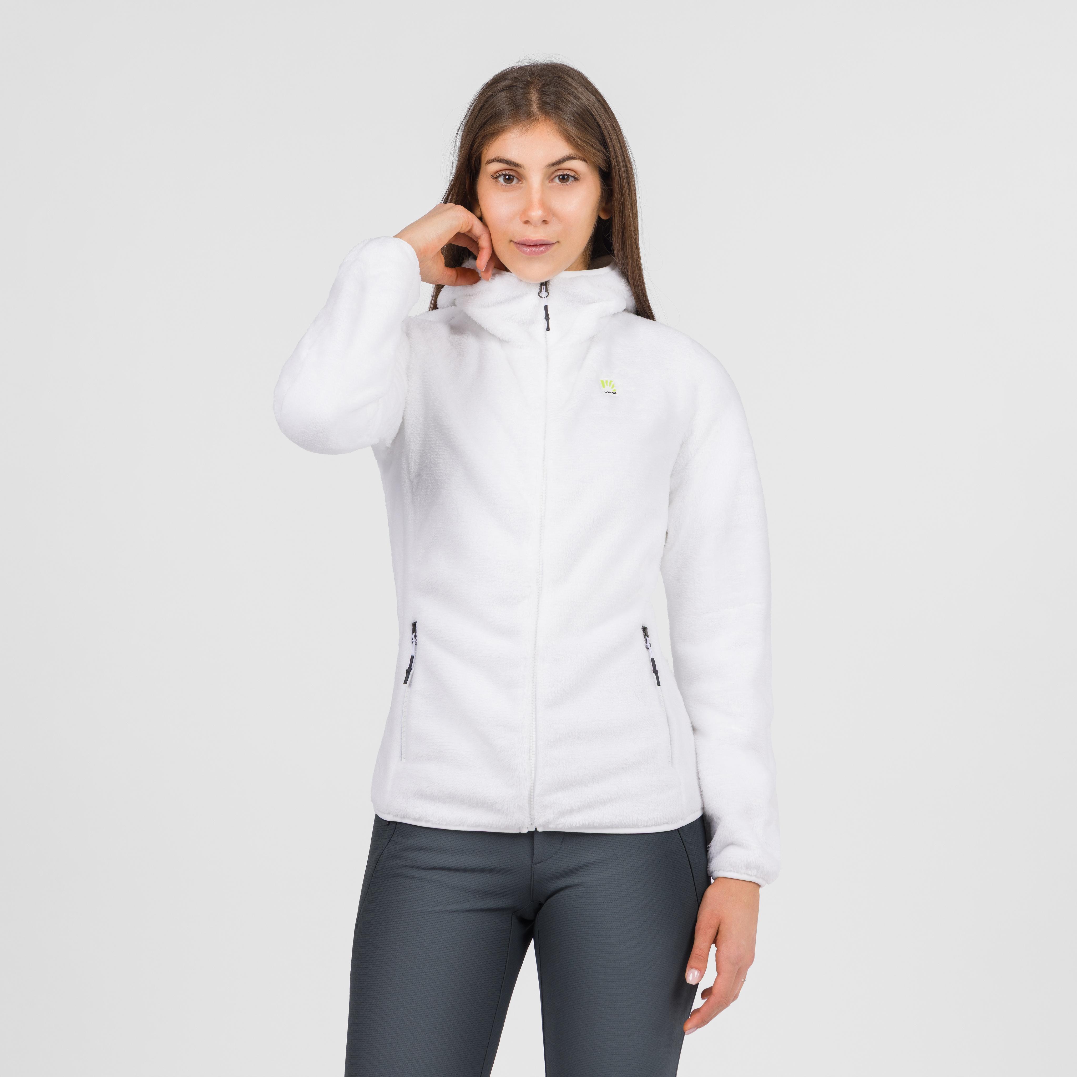 Vertice hoodie w fleece - bright white - karpos