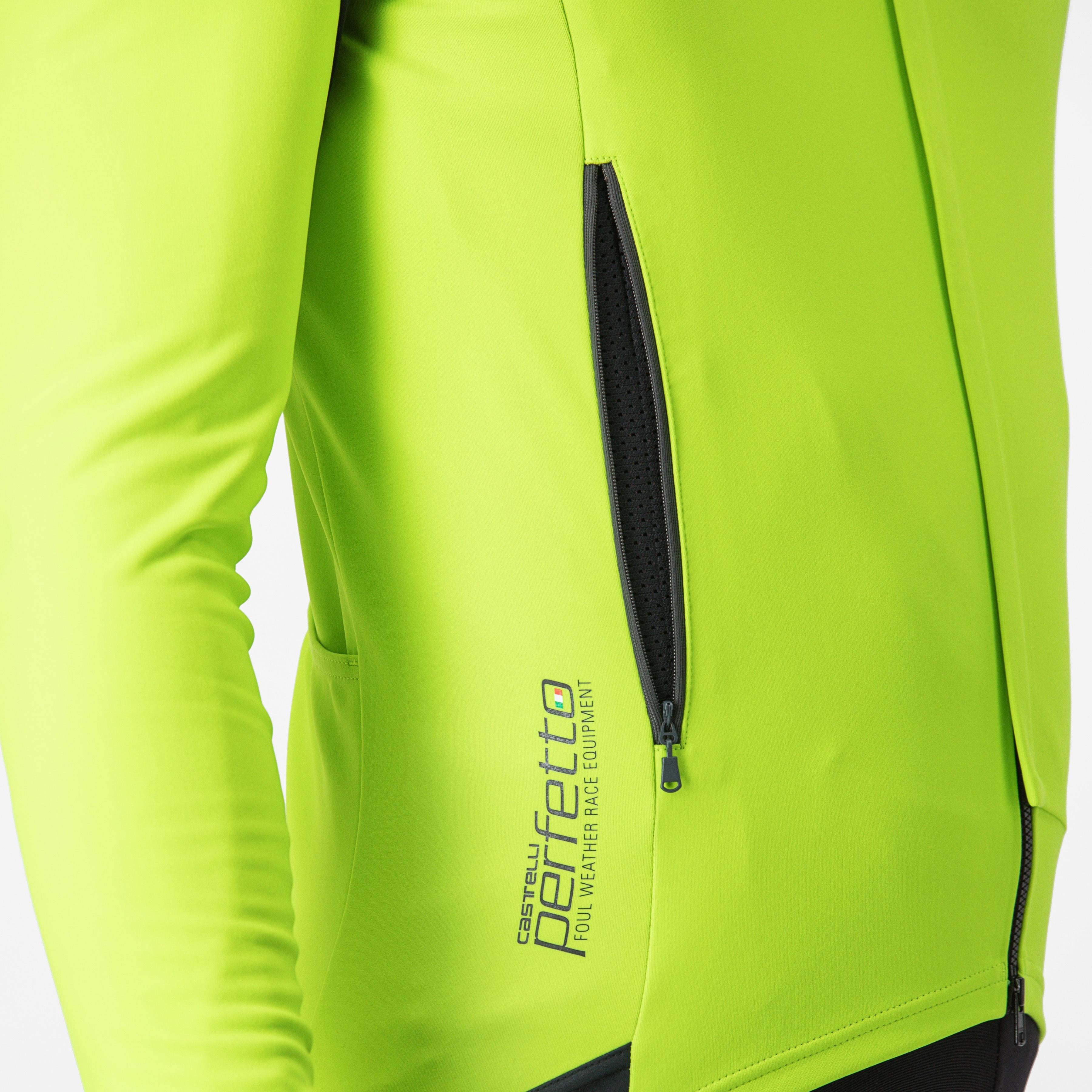 Perfetto ros 2 jacket - electric lime/dark gray - castelli